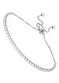 Firetti Tennisarmband »schlicht und mit eingefasstem Zwischenelement, hochglanzpoliert, rhodiniert«, mit Zirkonia, Bild 1