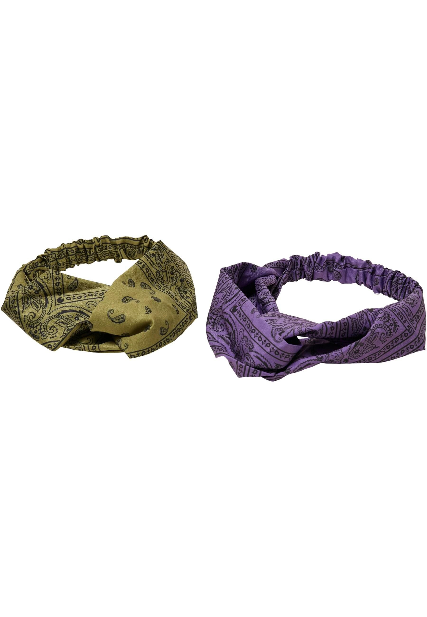 URBAN CLASSICS Halstuch Urban Classics Unisex Bandana Print Headband 2-Pack, (1-St)
