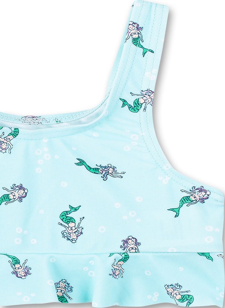 Sanetta Bustier-Bikini Mädchen Bikini Meerjungfrau UV Schutz 50+ mit Rüschen