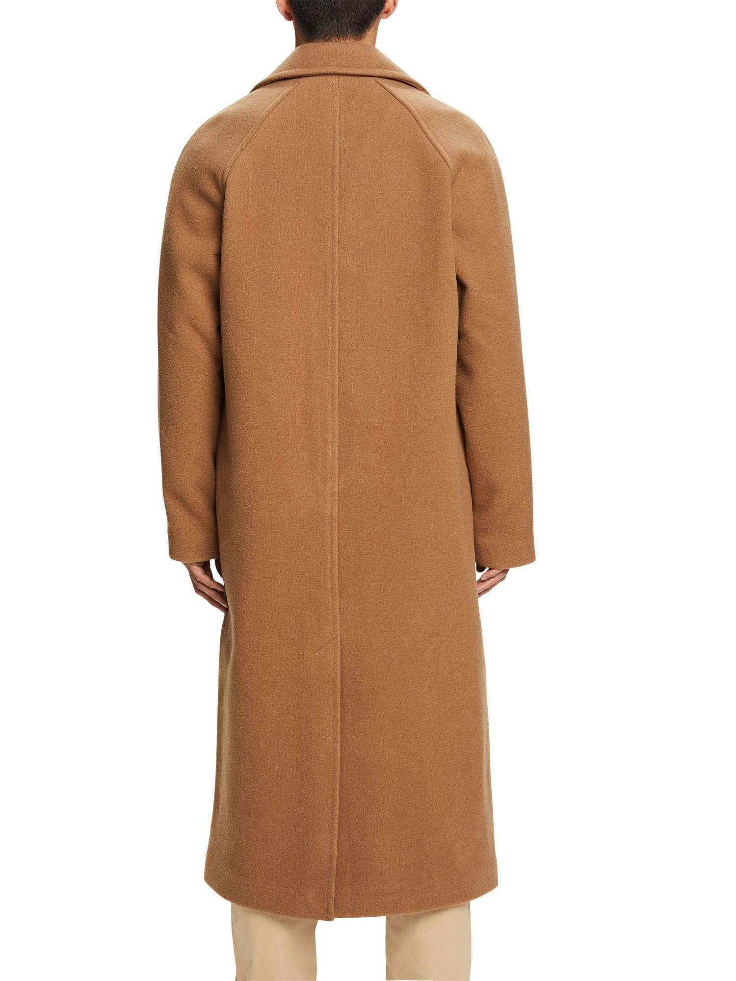 Mantel aus Wollmix Langmantel CAMEL Esprit