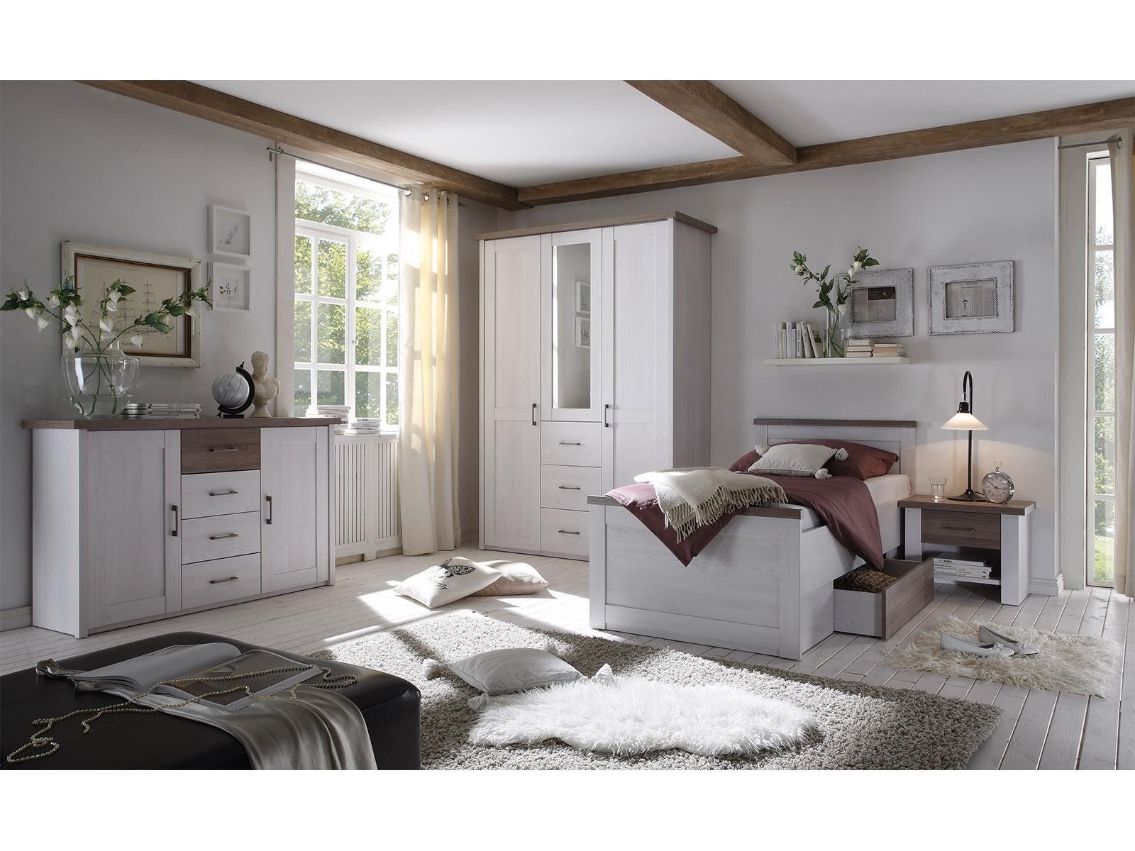 Pol-Power Kleiderschrank 150 x 212 x 62 cm (B/H/T)