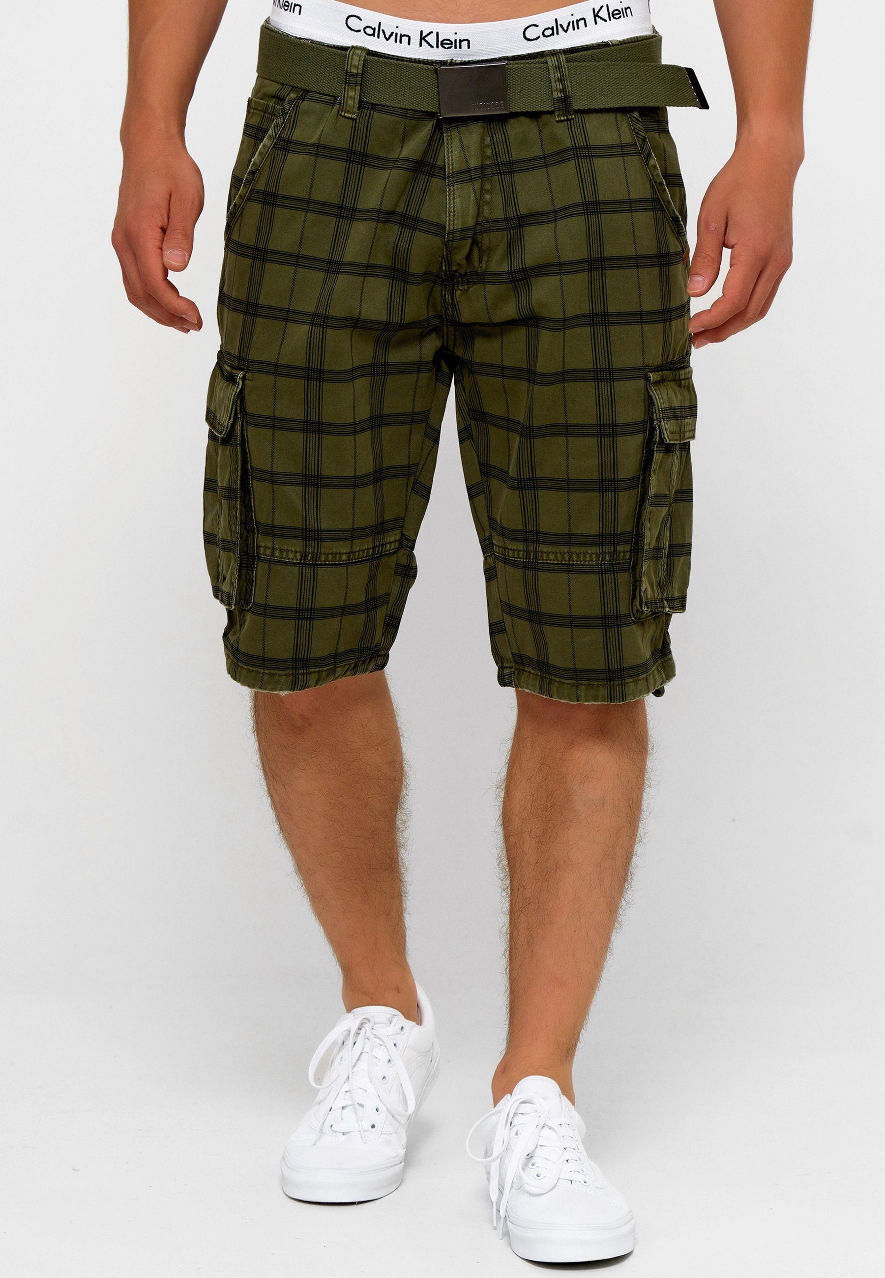 Check Indicode Army Cargoshorts Blixt