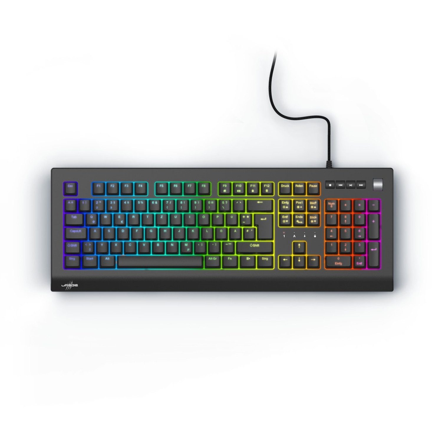 uRage Exodus 600 Mechanical, Schwarz, QWERTZ Gaming-Tastatur