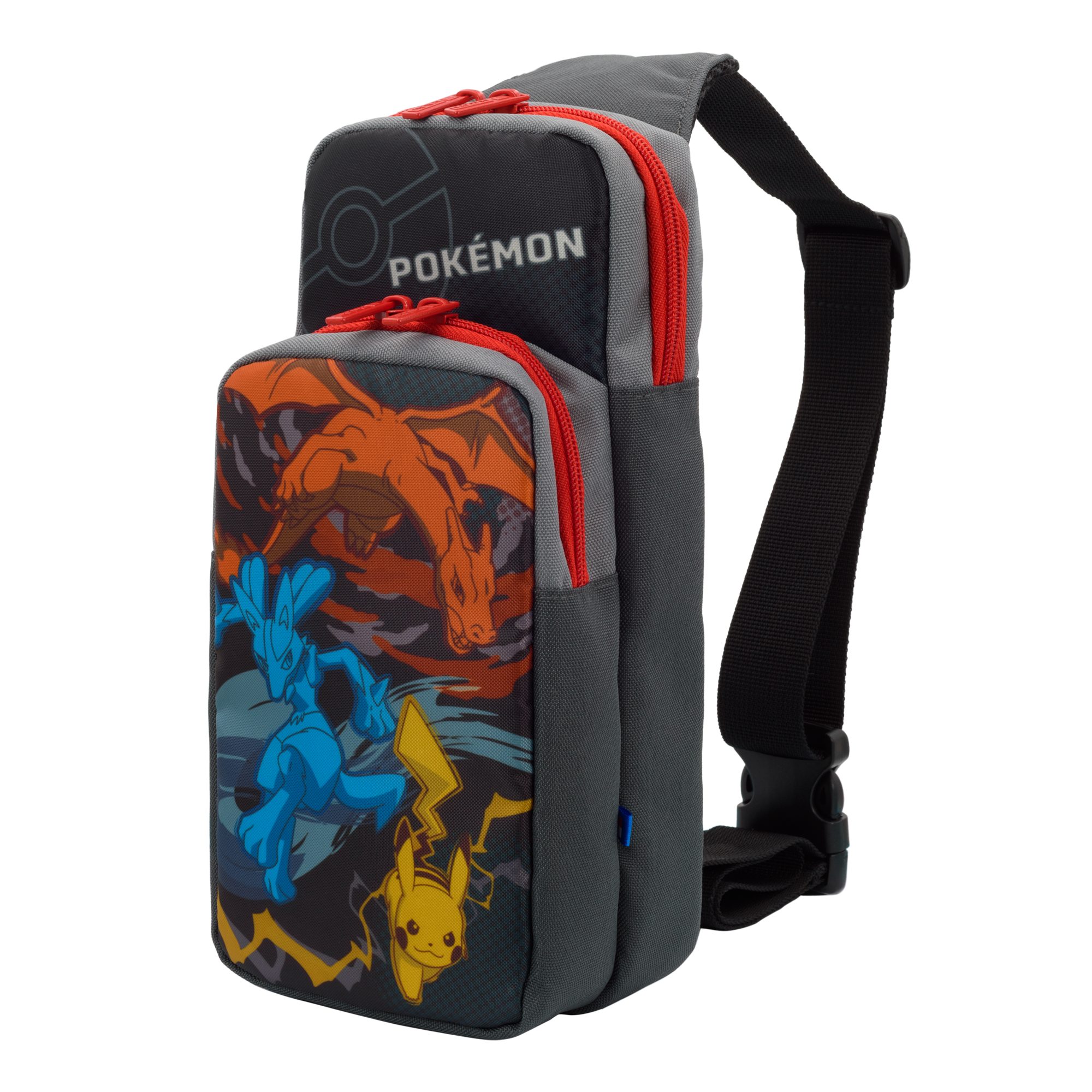 - Pack Tasche Switch Pikachu, Glurak Spielekonsolen-Tasche Adventure & Hori Lucario