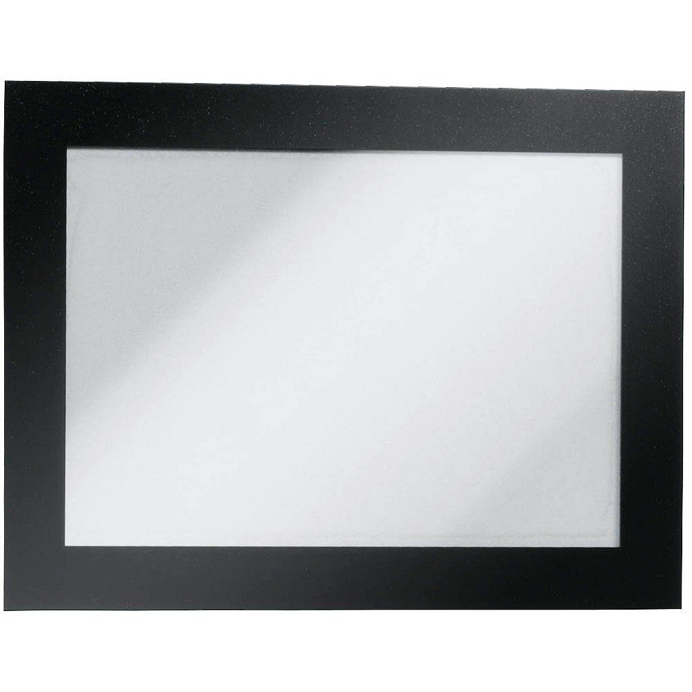 DURABLE Magnet 2 Magnet-Rahmen selbstklebend DURAFRAME® A6 schwarz, Doppelseitige Lesbarkeit an Glasflächen