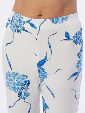 Pure Shape Pyjama Hemdbluse & Hose elastisch mit Blumenprint