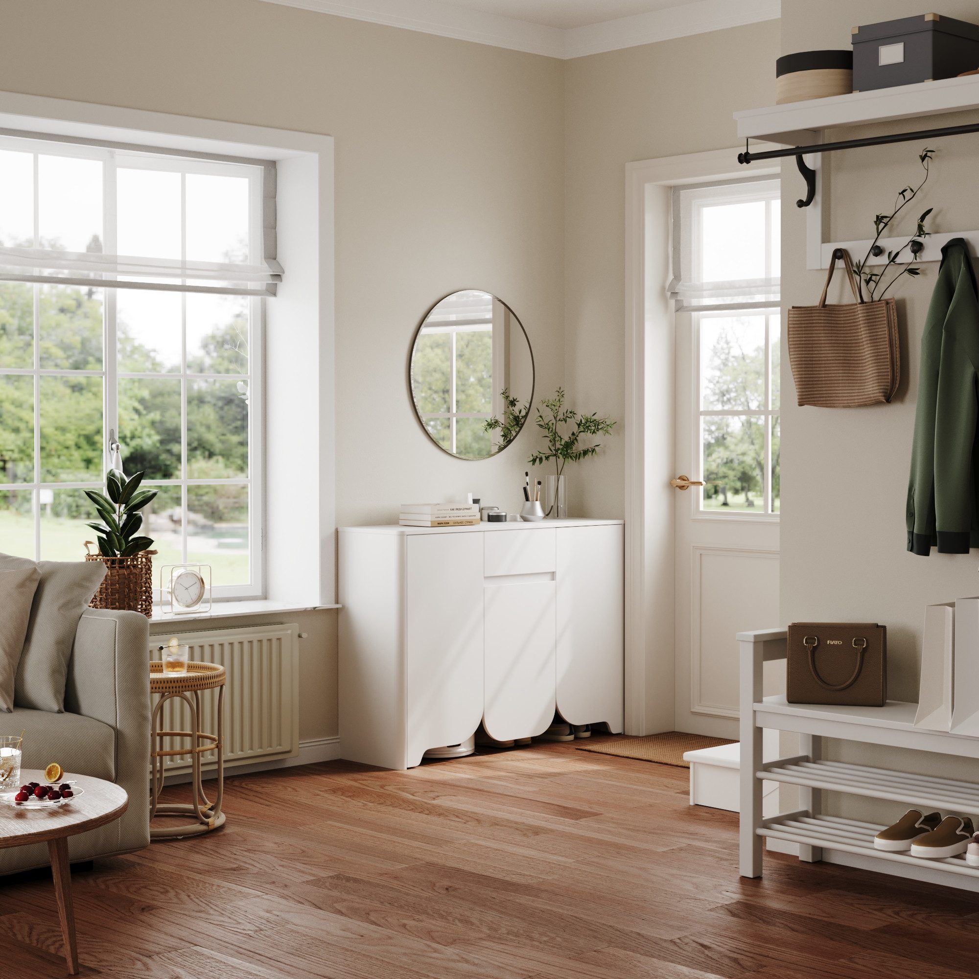 FUFU&GAGA Schuhschrank Großer Schuhschrank mit verstellbaren günstig online kaufen