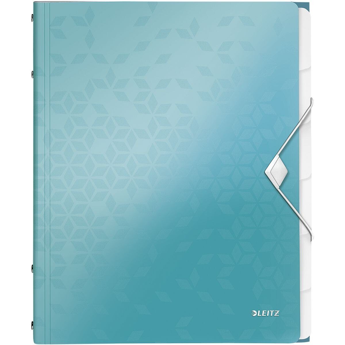 LEITZ Organisationsmappe WOW 4633, Ordnungsmappe mit 6 Fächern, A4, bis 200 Blatt