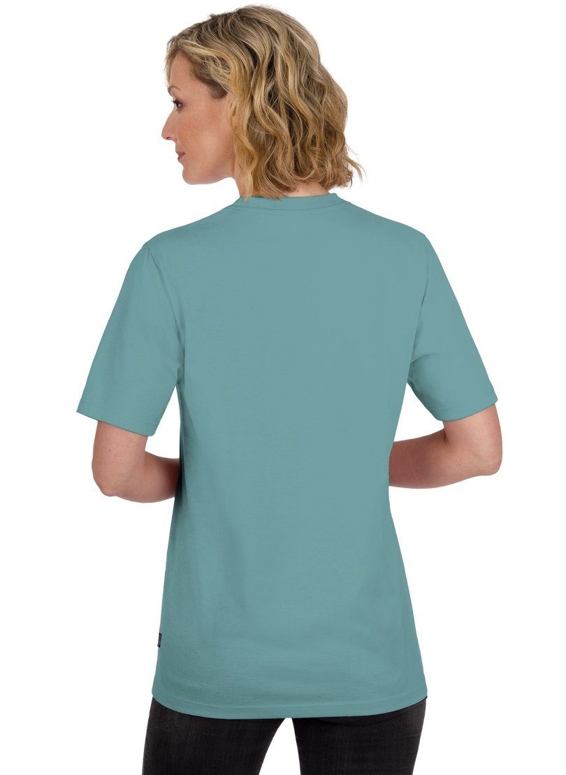DELUXE Trigema Baumwolle TRIGEMA T-Shirt seegras T-Shirt