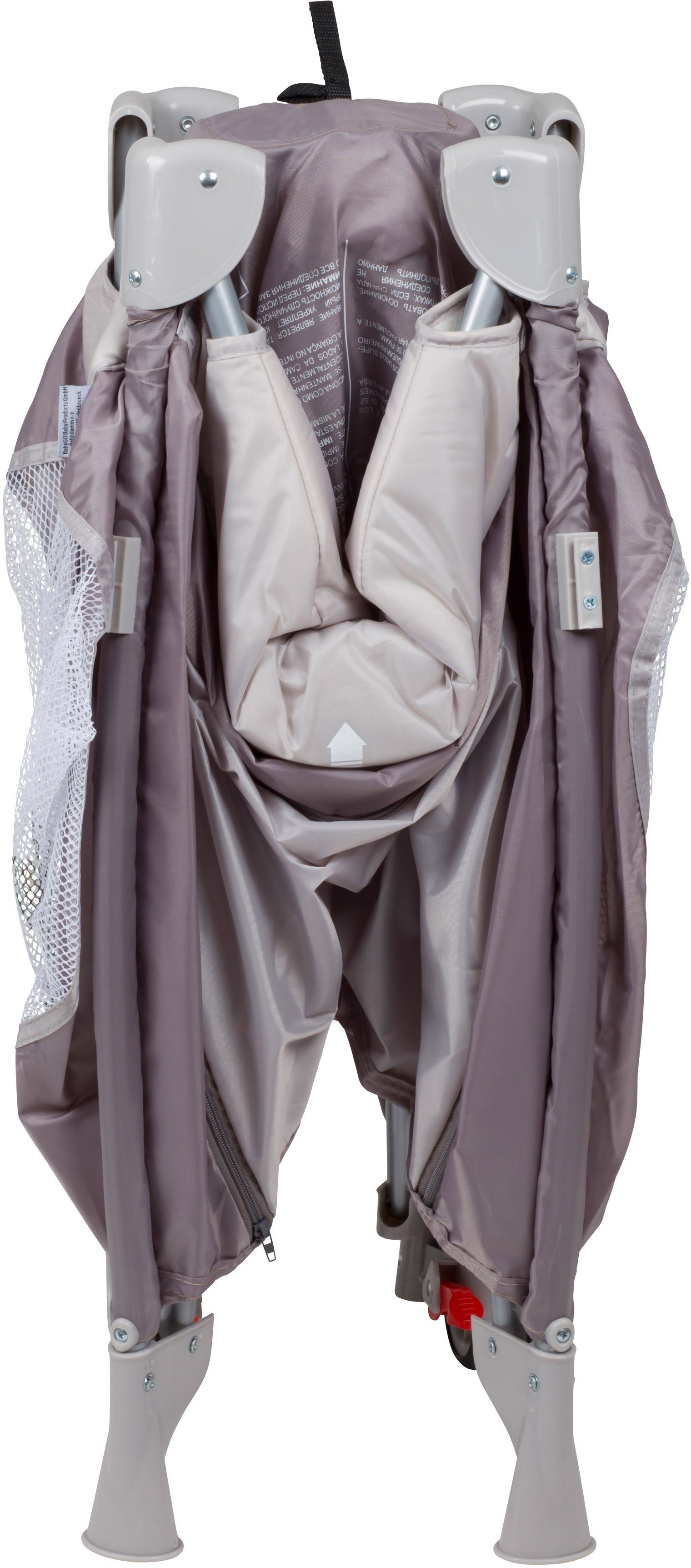 BabyGo Baby-Reisebett Sleeper Deluxe, beige, mit Musik-Mobile