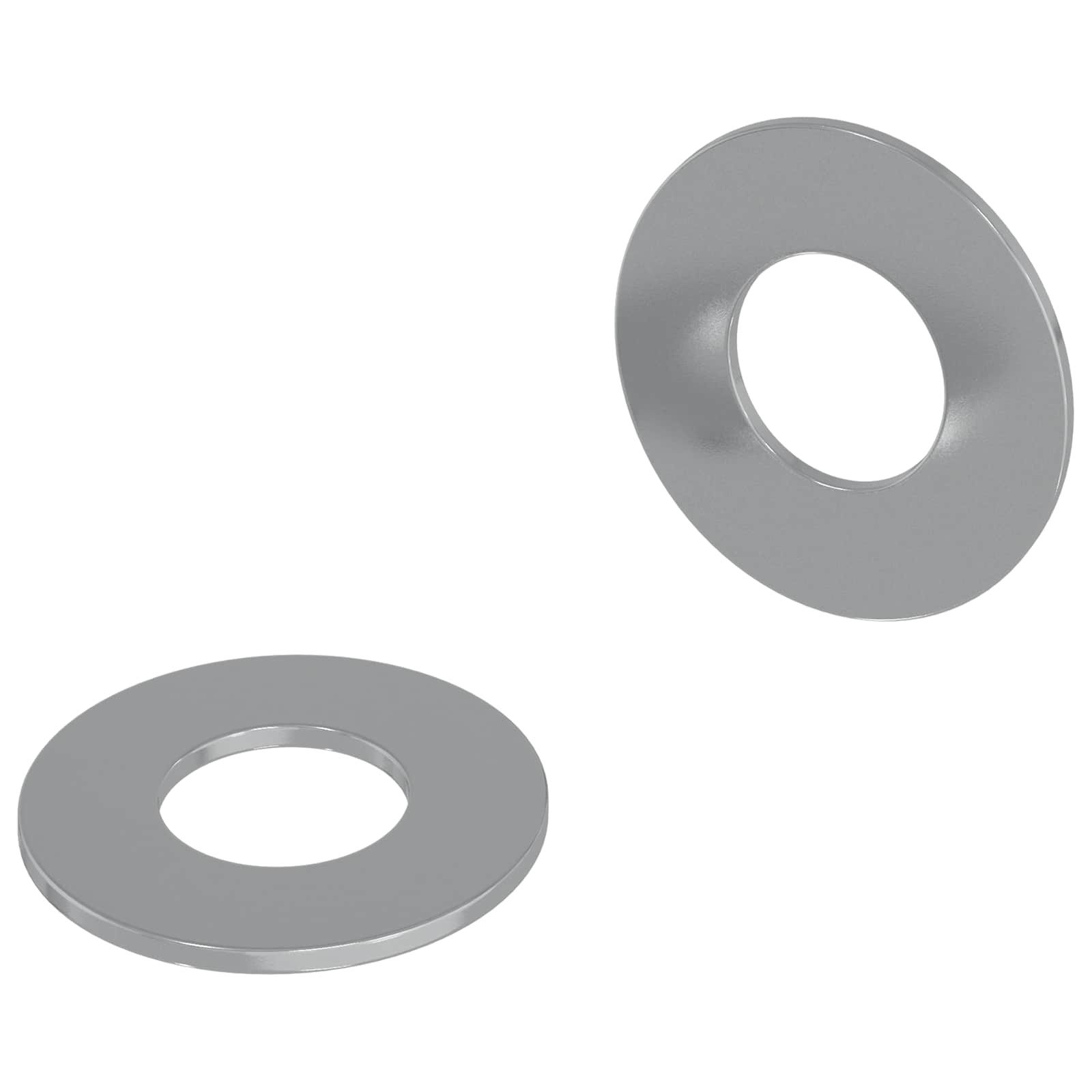 vidaXL Unterlegscheibe, Unterlegscheiben 2 pcs Silber 16 x 16 x 1,5 cm Eisen