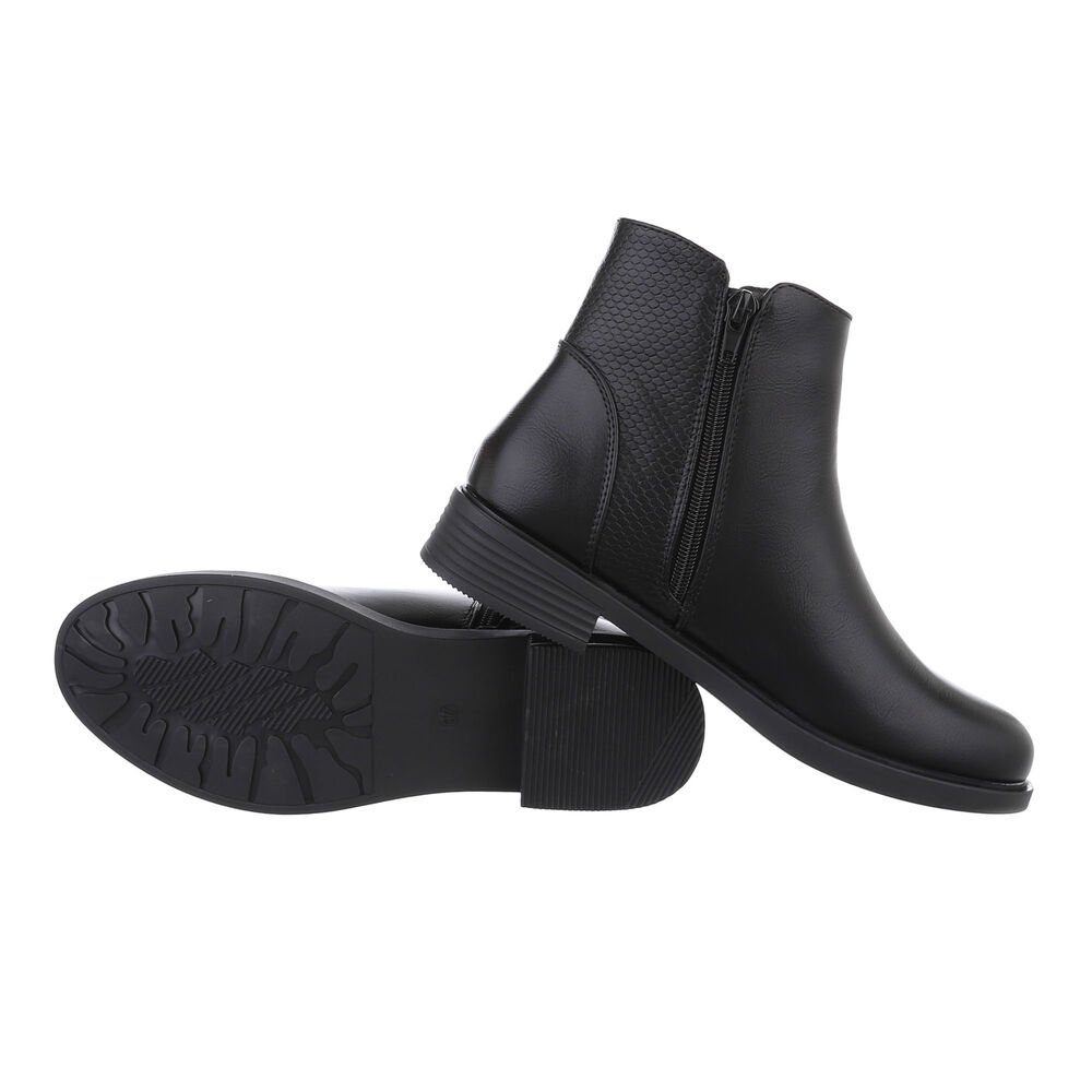 Ital-Design Damen Freizeit Stiefelette (84206540) Blockabsatz Flache Stiefe günstig online kaufen