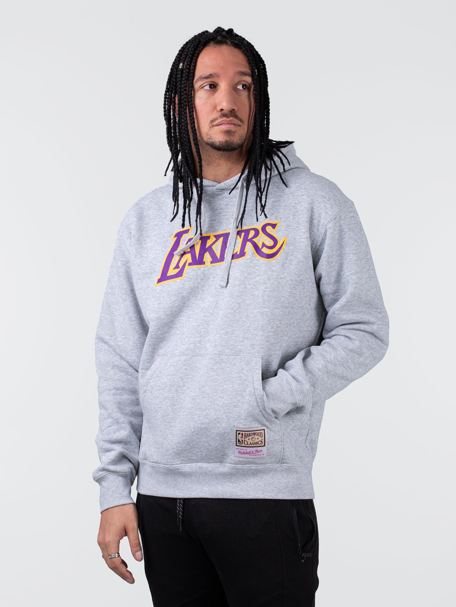 Ness & Lakers Hoodie & Mitchell Team Mitchell Hoodie Ness Logo LA