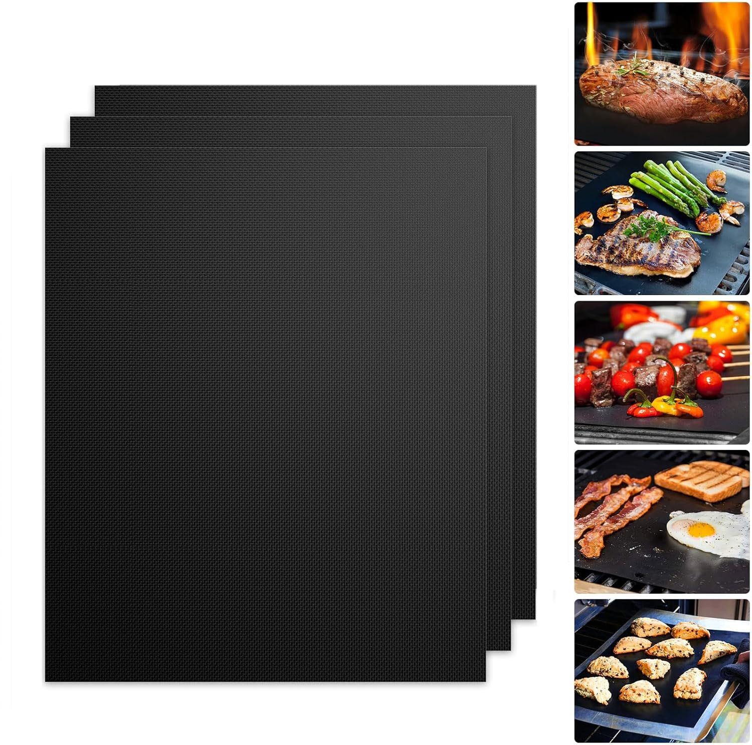 FireMat Backmatte Grillmatte 3er Set BBQ Grillunterlage