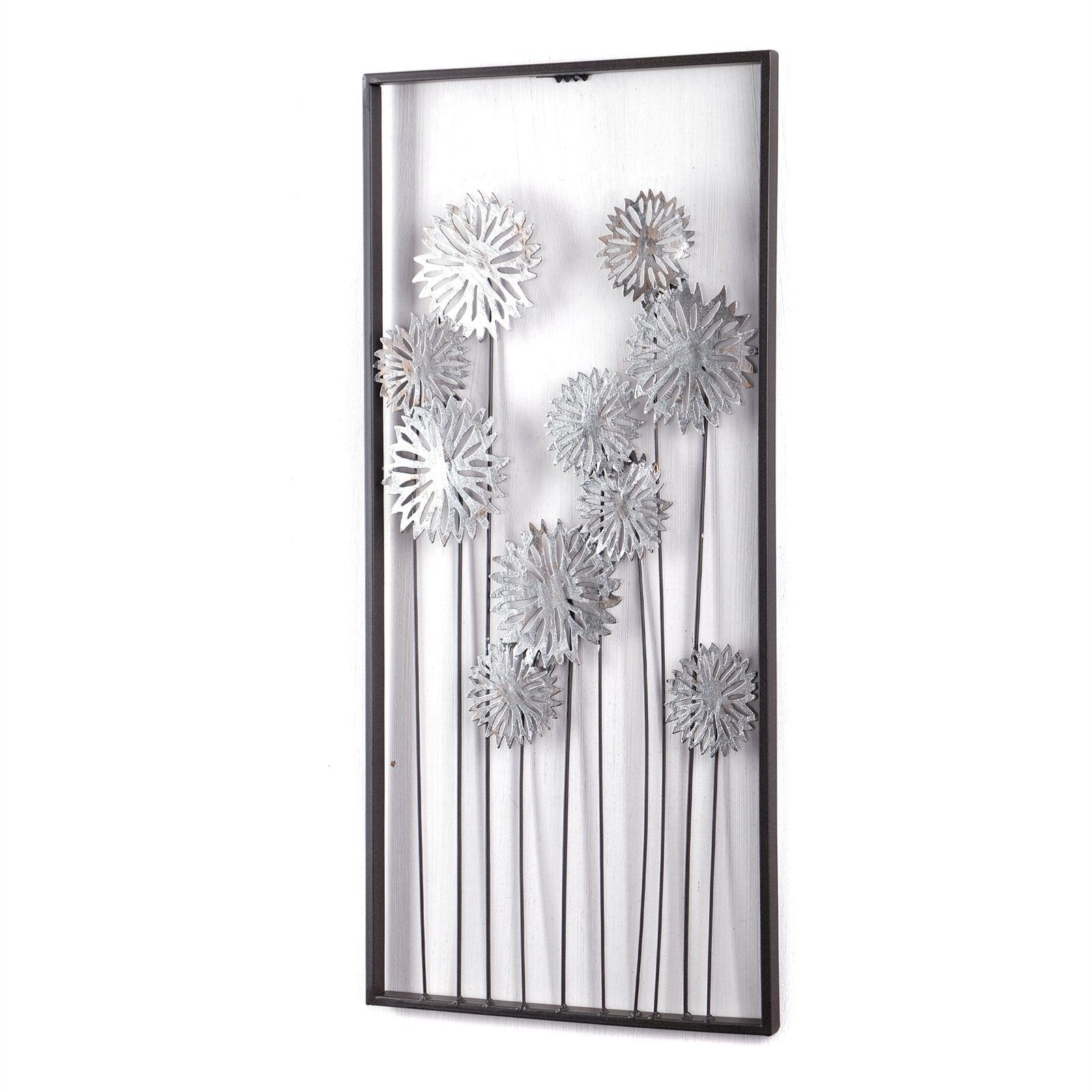 DESIGN DELIGHTS Wanddekoobjekt WAND DEKO "PURE FLOWERS", Metall, 62 cm, Wan günstig online kaufen