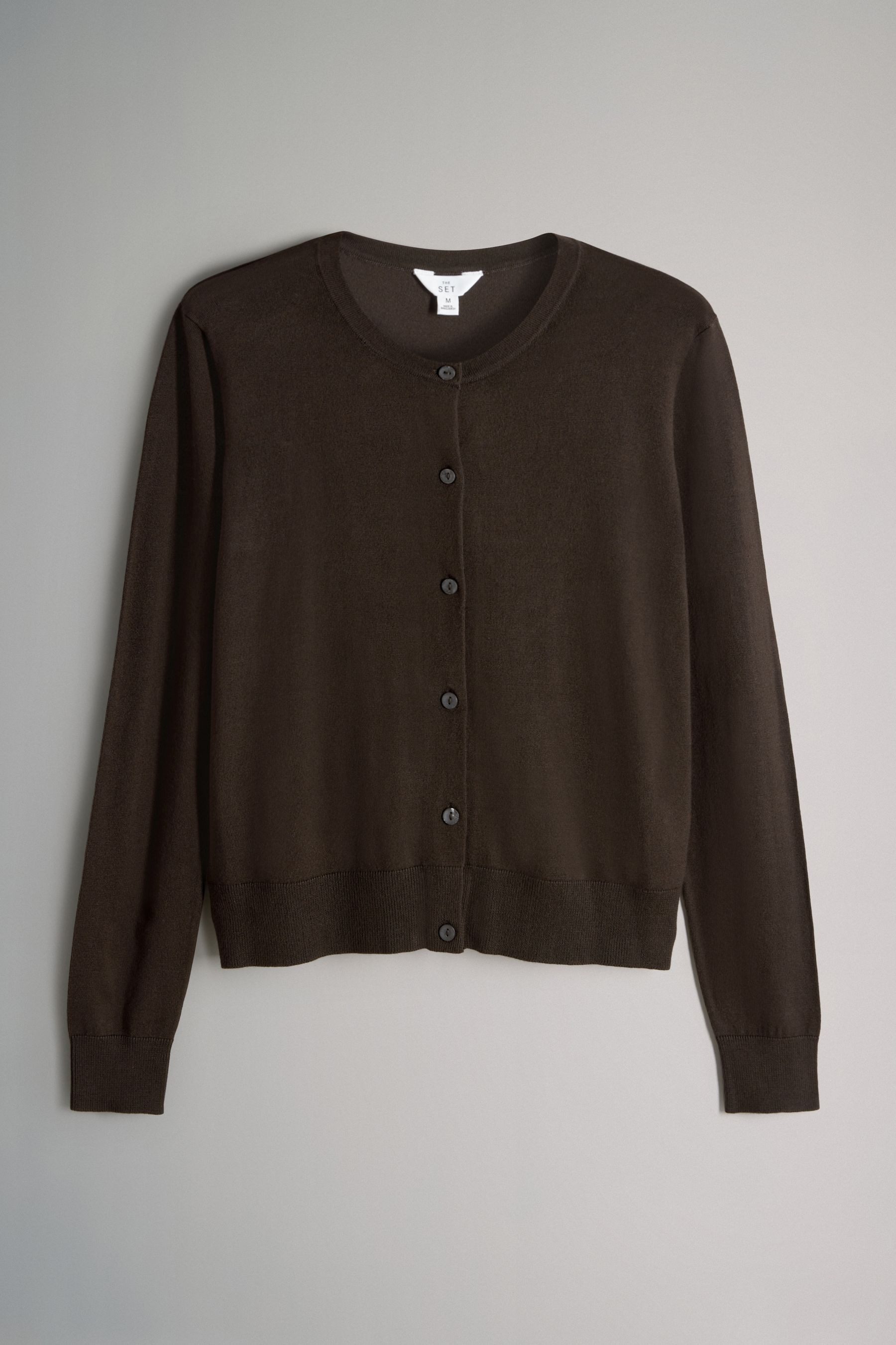 The Set Strickjacke The Set Feinstrick-Cardigans Knopfleiste, 4er-Pack (4-t günstig online kaufen