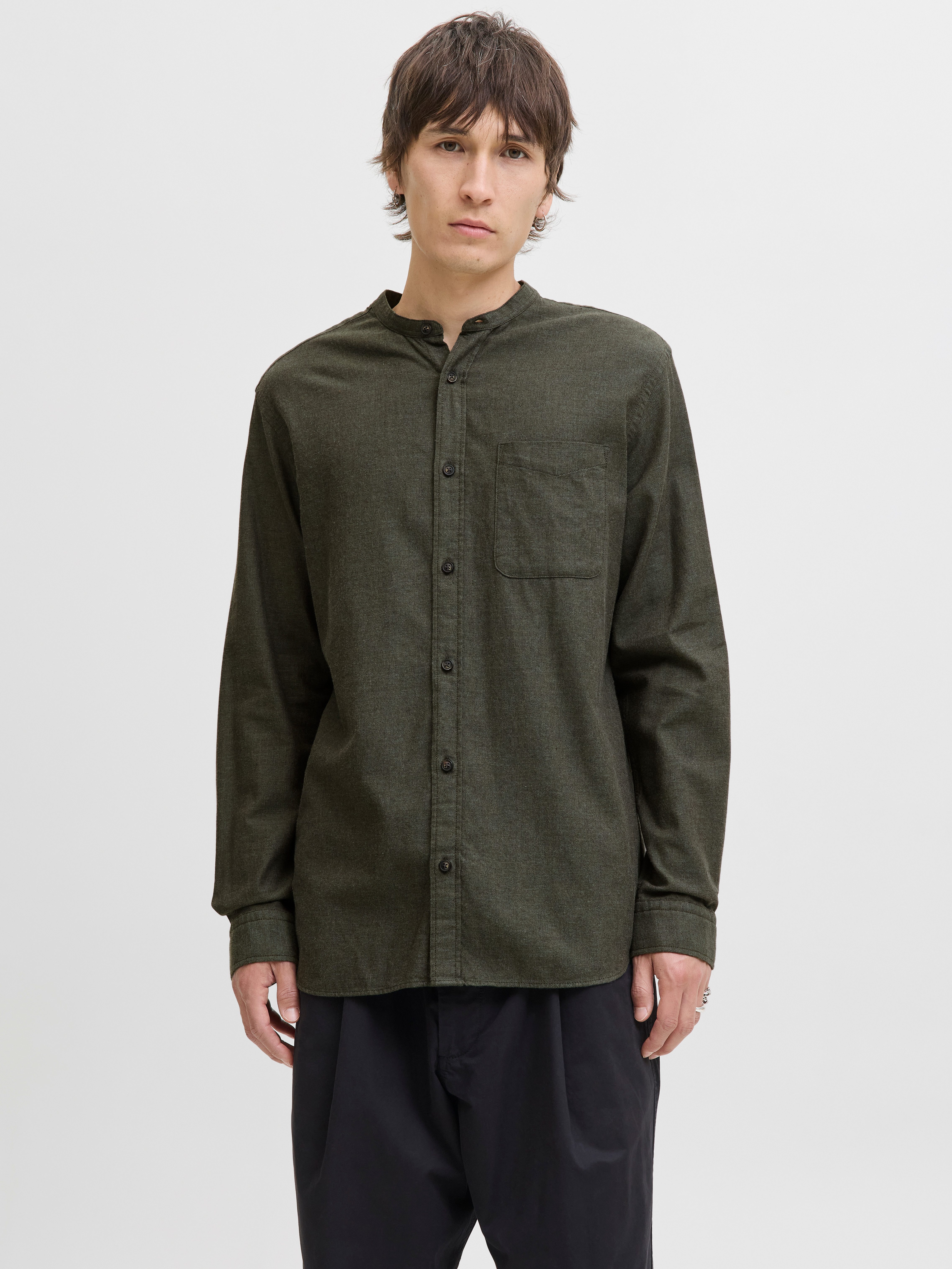 Jack & Jones Langarmhemd JJEBAND MELANGE günstig online kaufen