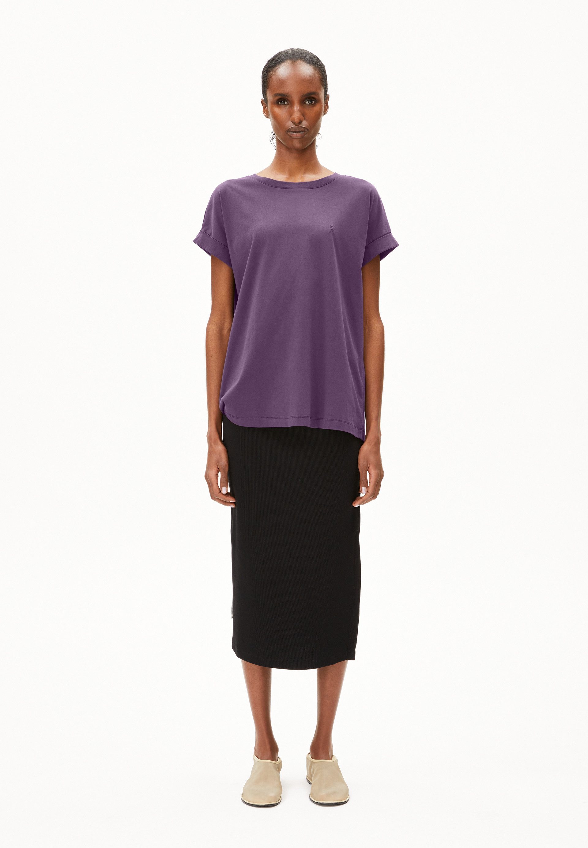 Armedangels T-Shirt IDAARA T-Shirt aus Bio-Baumwolle Loose Fit (Loose Fit) günstig online kaufen