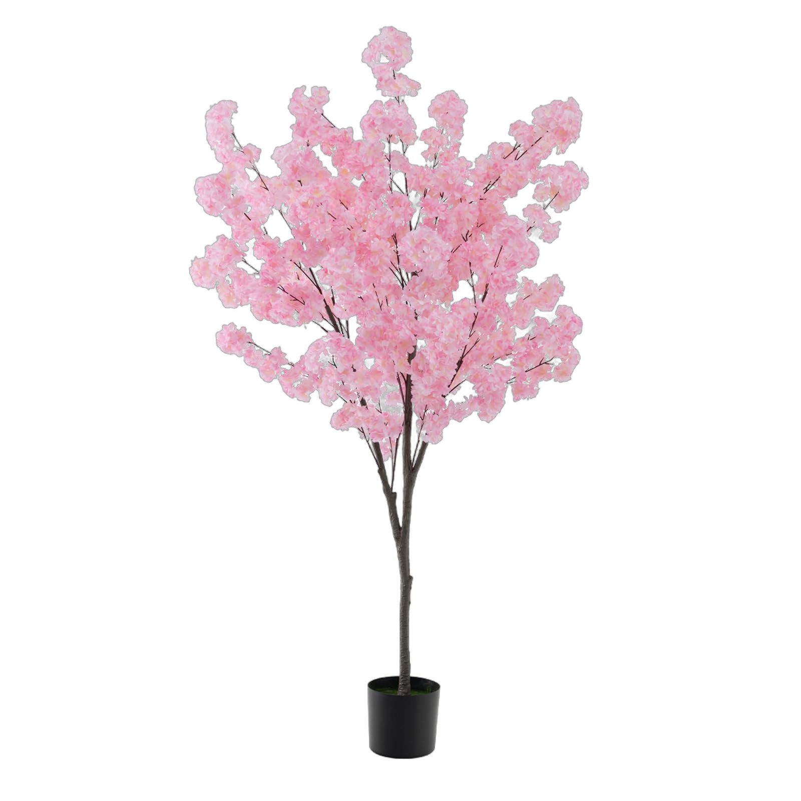 Kunstbaum Kirschbaum, COSTWAY, Höhe 190 cm, mit Blüten in Rosa, im Topf günstig online kaufen