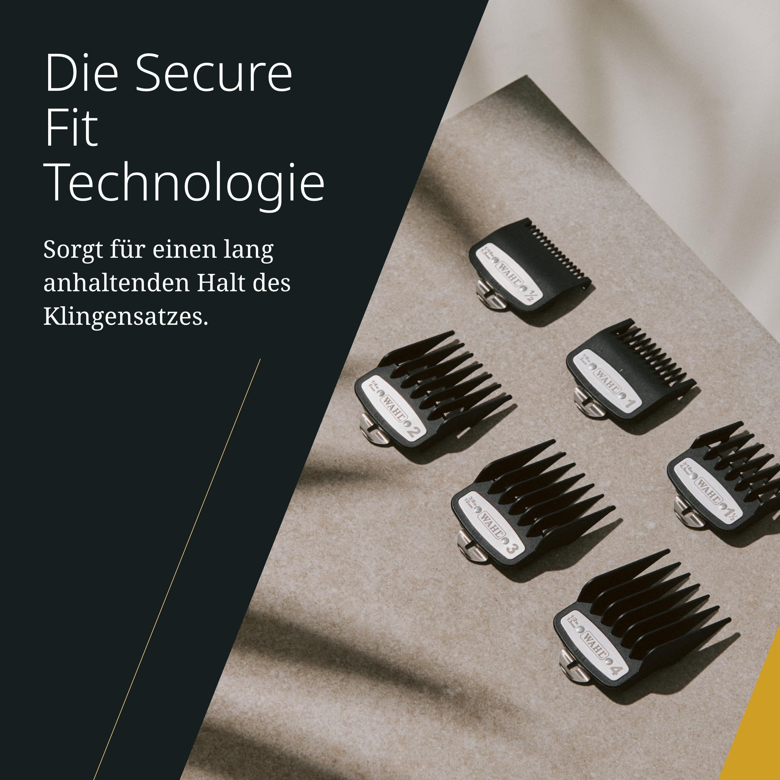 WAHL GmbH Ersatzscherteile Wahl Premium-Schneidsätze mit Polybeutel - Premium-Aufsatzkämme-Set., 10 St.