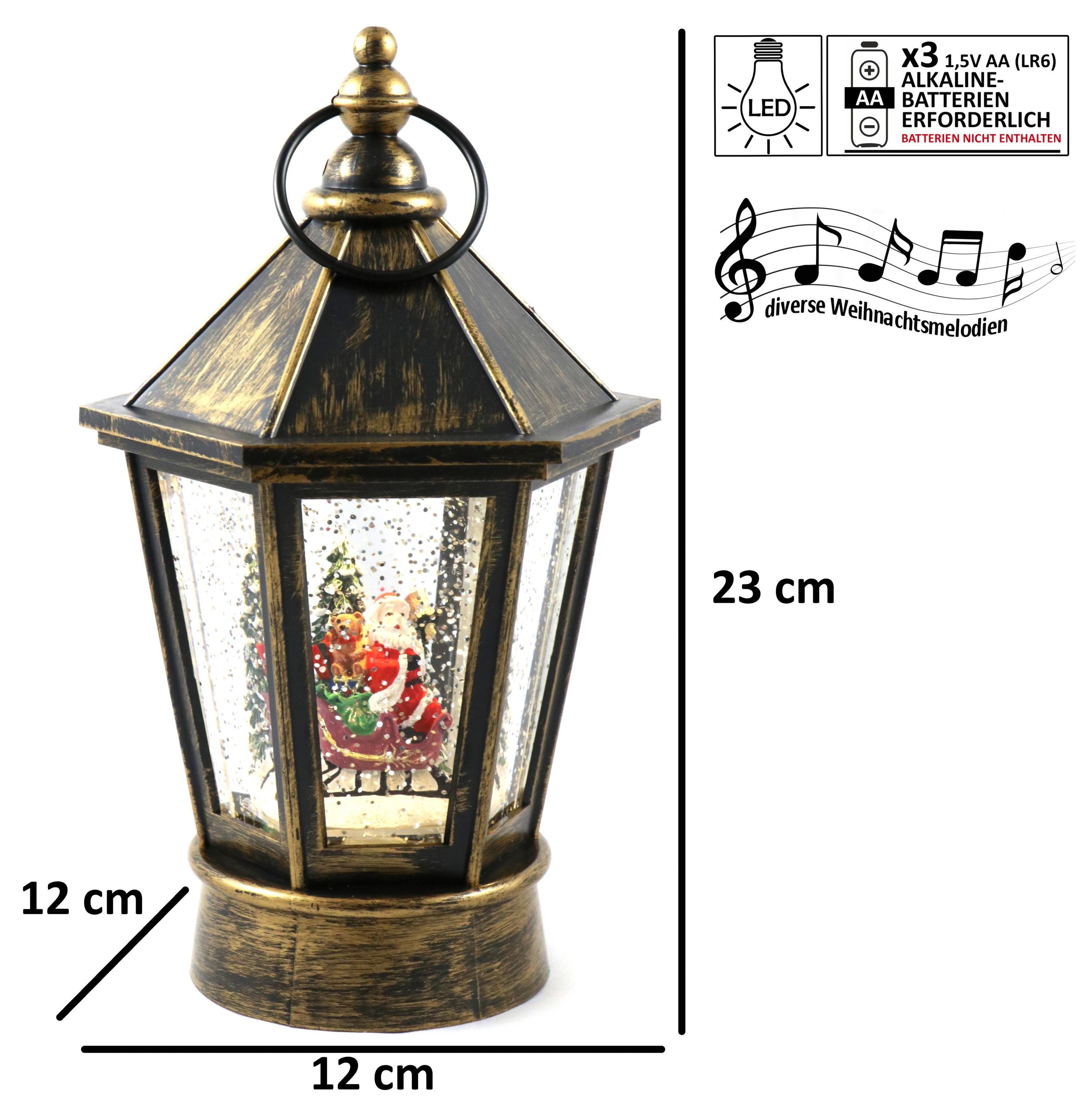 ELLUG Schneekugel Schneekugel als Laterne mit Spieluhr & Licht, Musik & Sch günstig online kaufen