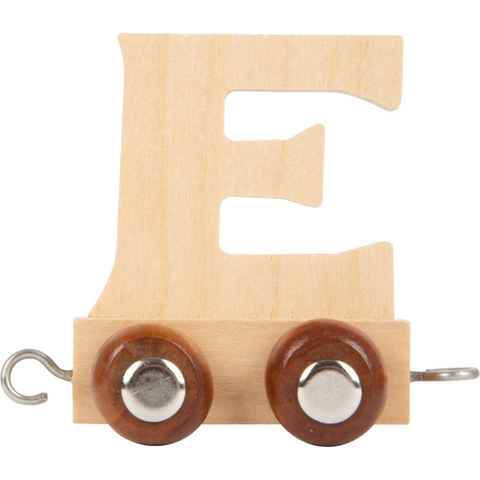Small Foot Spielzeug-Zug Buchstabenzug Namenszug E natur Dekozug Holz, (Set, 1-tlg., 1), Einzigartiges Design, Made in Germany