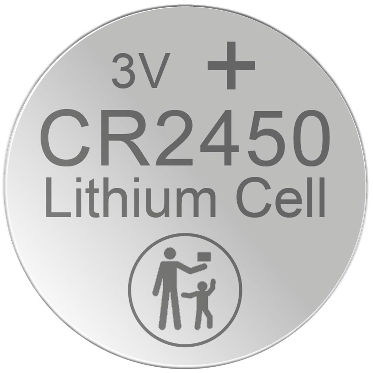 XCell CR2450 Lithium-Knopfzelle 3V, 620mAh, auslauffrei 5er/10er-Set Knopfzelle, (3 V, 5 St), Einweg-Batterien Ø24xH5mm/Lithium 40% Mangan 30% Edelstahl-Gehäuse 30%