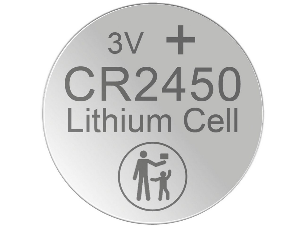 XCell CR2450 Lithium-Knopfzelle 3V, 620mAh, auslauffrei 5er/10er-Set Knopfzelle, (3 V, 5 St), Einweg-Batterien Ø24xH5mm/Lithium 40% Mangan 30% Edelstahl-Gehäuse 30%