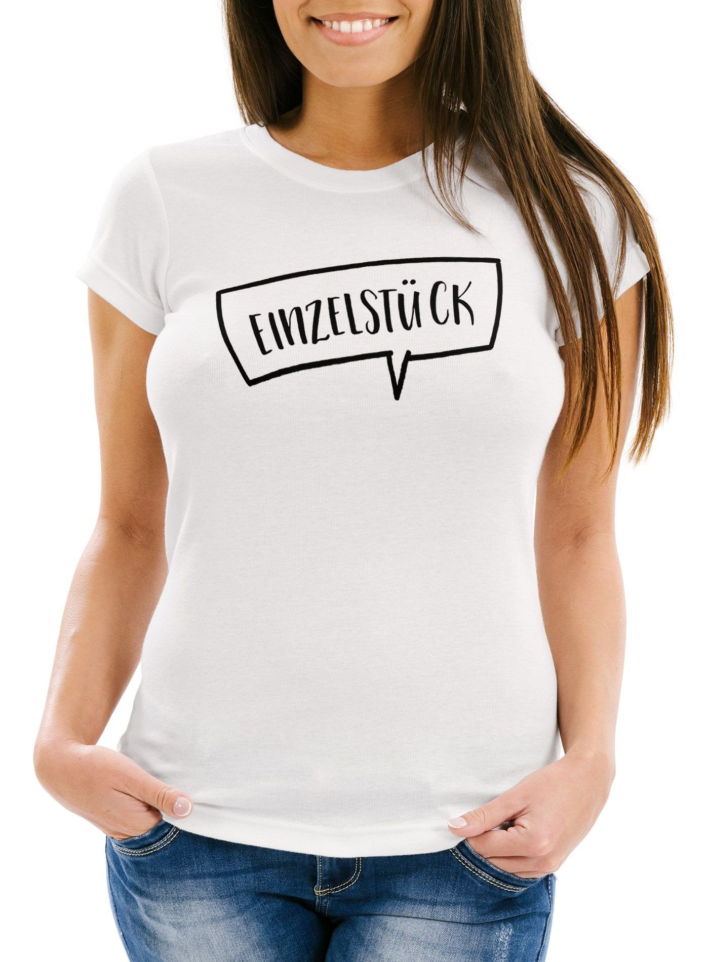 MoonWorks Print-Shirt witziges Damen T-Shirt "Einzelstück" Sprüche Spruch F günstig online kaufen
