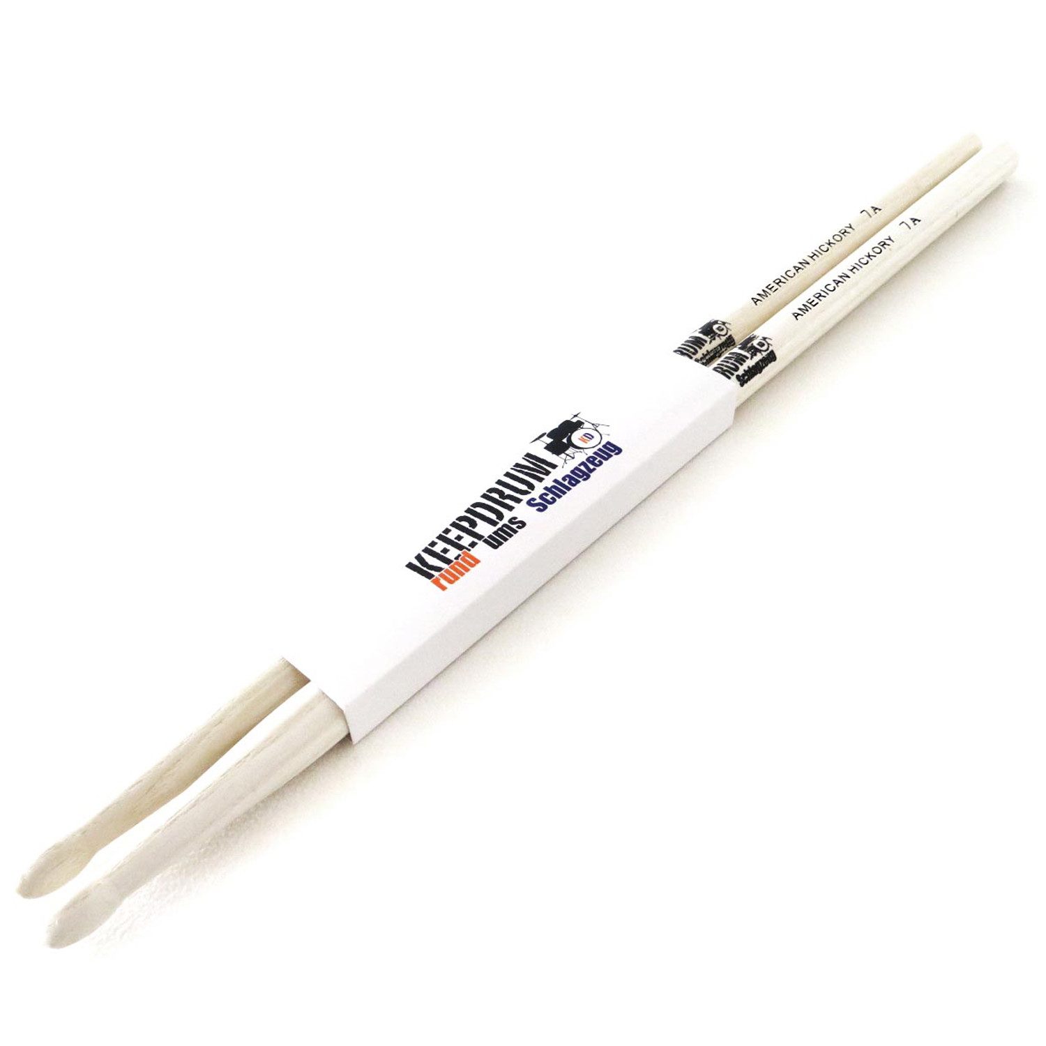 keepdrum Drumsticks keepdrum Schlagzeugstöcke 7A Hickory Drumsticks 1 Paar (Drumsticks, Drumsticks), 7A Hickory Drumsticks 1 Paar