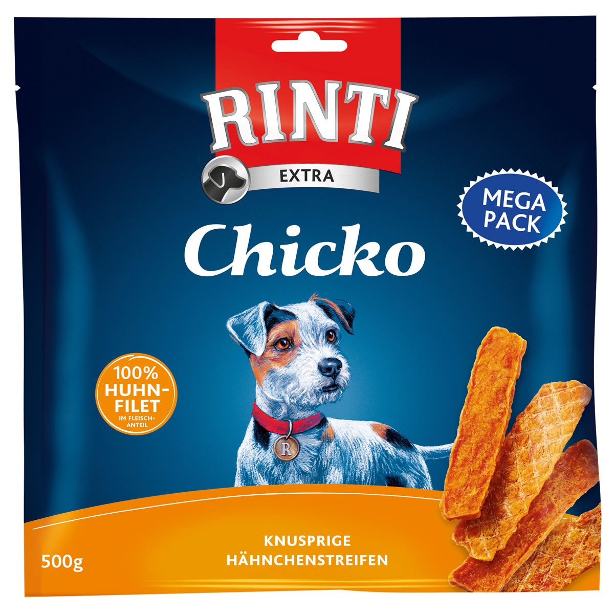 Rinti Chicko Knusprige Hähnchenstreifen Megapack 500 g - 5 Stück / Sparpak