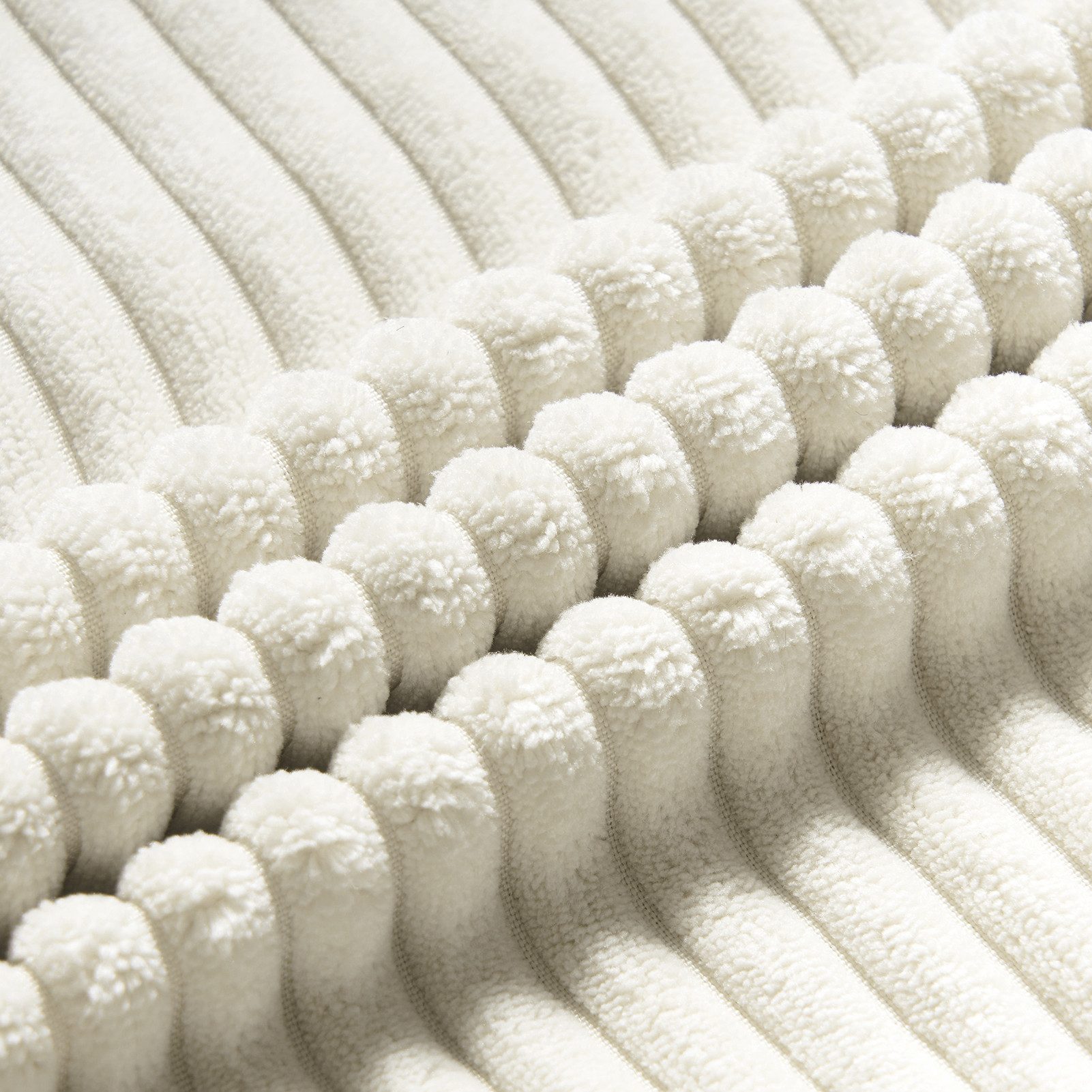 Topfinel Kissenbezug gestreiftes Muster,2er Set Kissenhülle Dekokissen Kissenbezug, Kordsamt 80x80 Sofakissen Couchkissen Zierkissenbezug Dekokissen