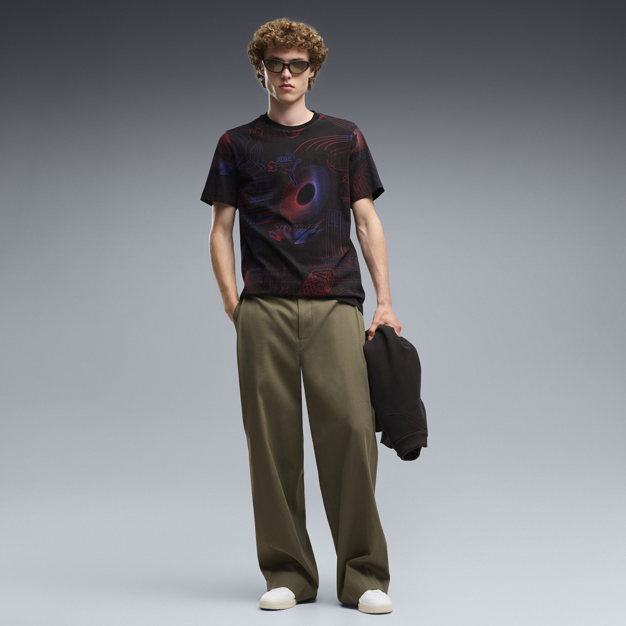 PUMA T-Shirt Essentials Printed Graphic T-Shirt Herren – Bild 4 von 5