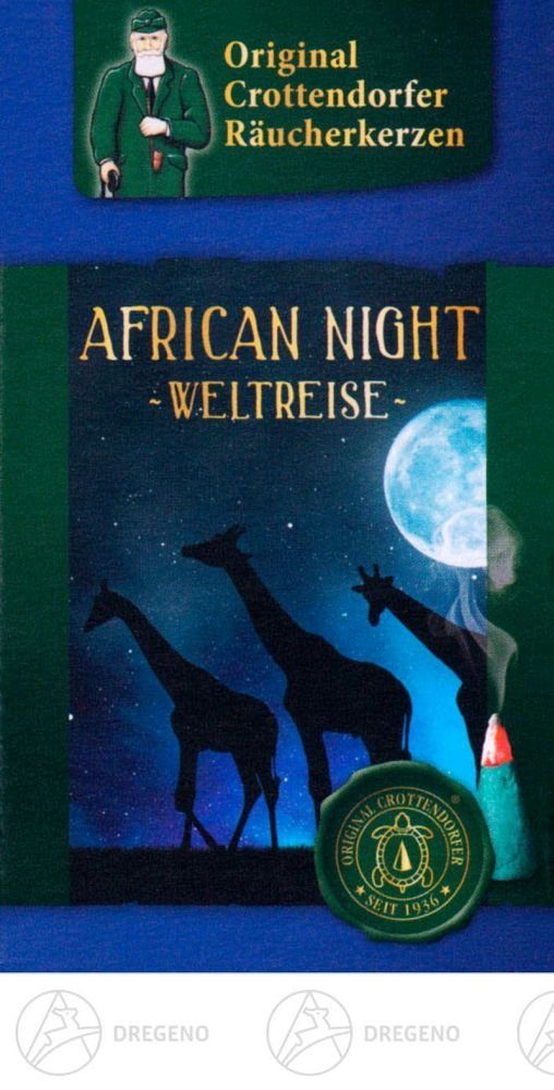 Night African Räucherkerzen 20 Räuchermännchen Weltreise Crottendorfer Afican Night Stück, Räucherkerzen Erzgebirge Dregeno Inhalt