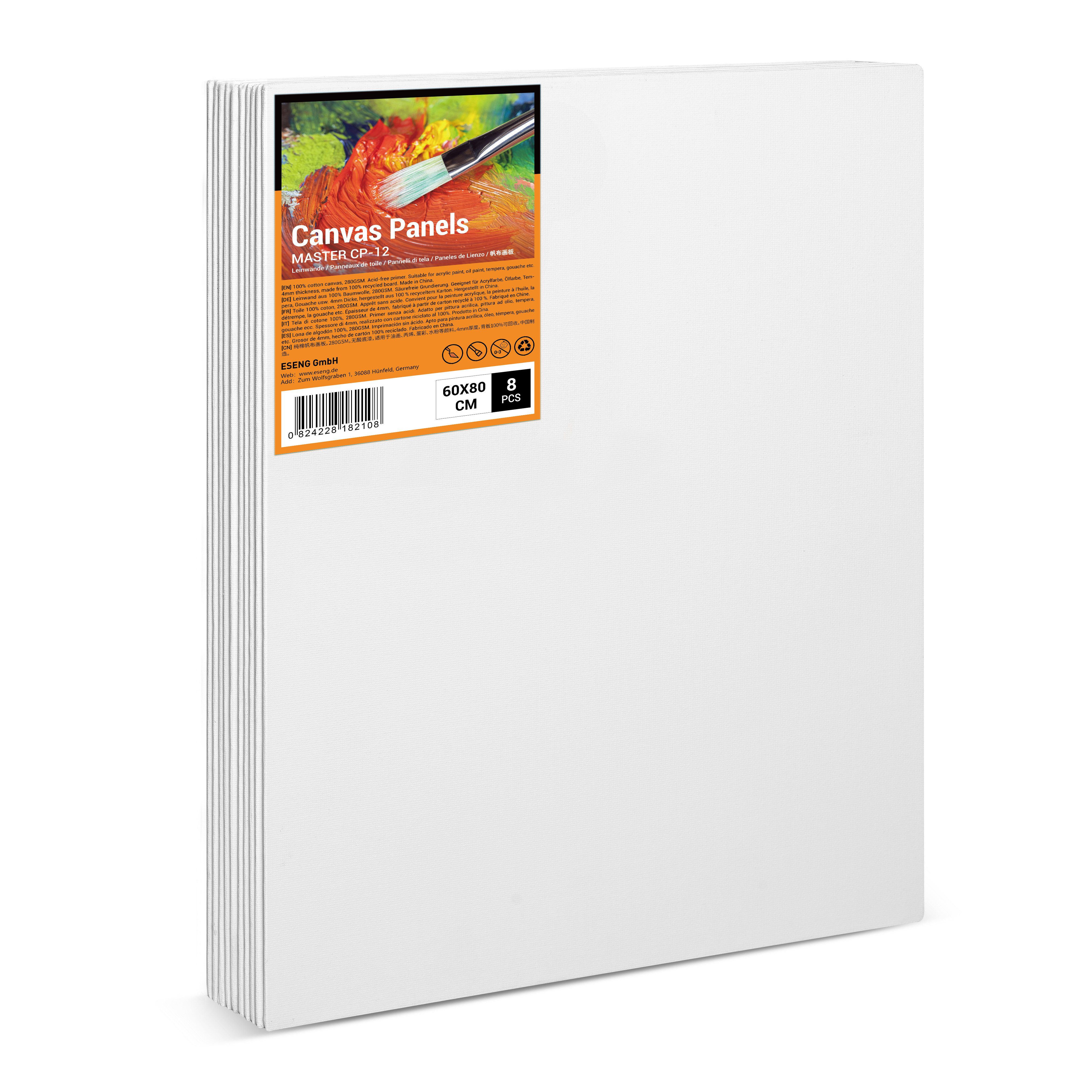 ESENG Leinwand zum bemalen groß, MASTER CP-12, 100% Baumwolle, 4mm dick