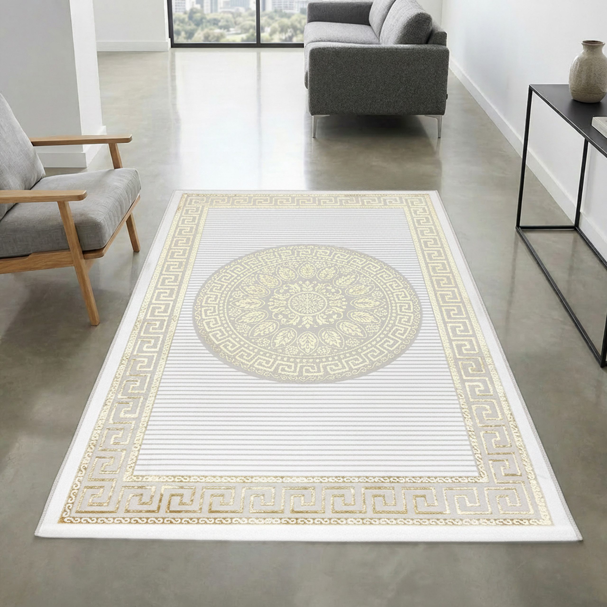Carpetia Designteppich Dekorative Muster, rechteckig, Höhe: 8 mm, pflegeleicht, weich