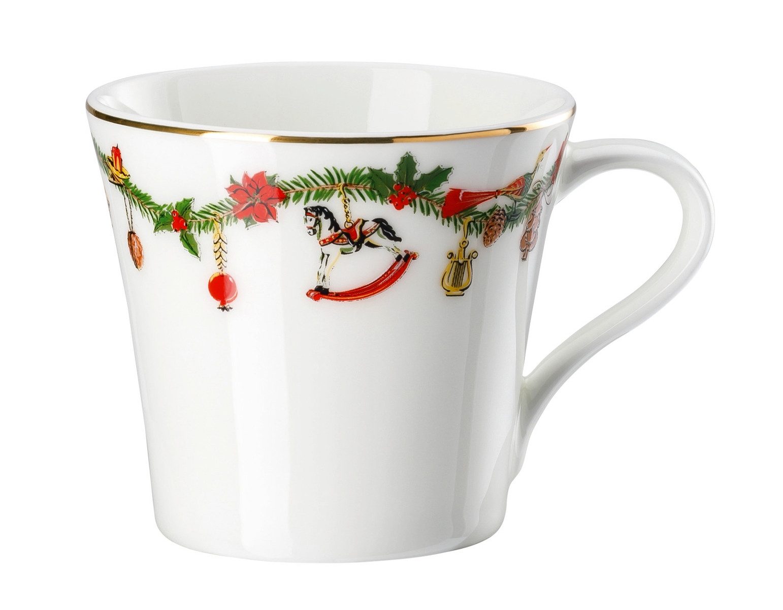 Hutschenreuther Tasse Nora Christmas Kombi-Obertasse 0,28 l, Bone China, Tassen