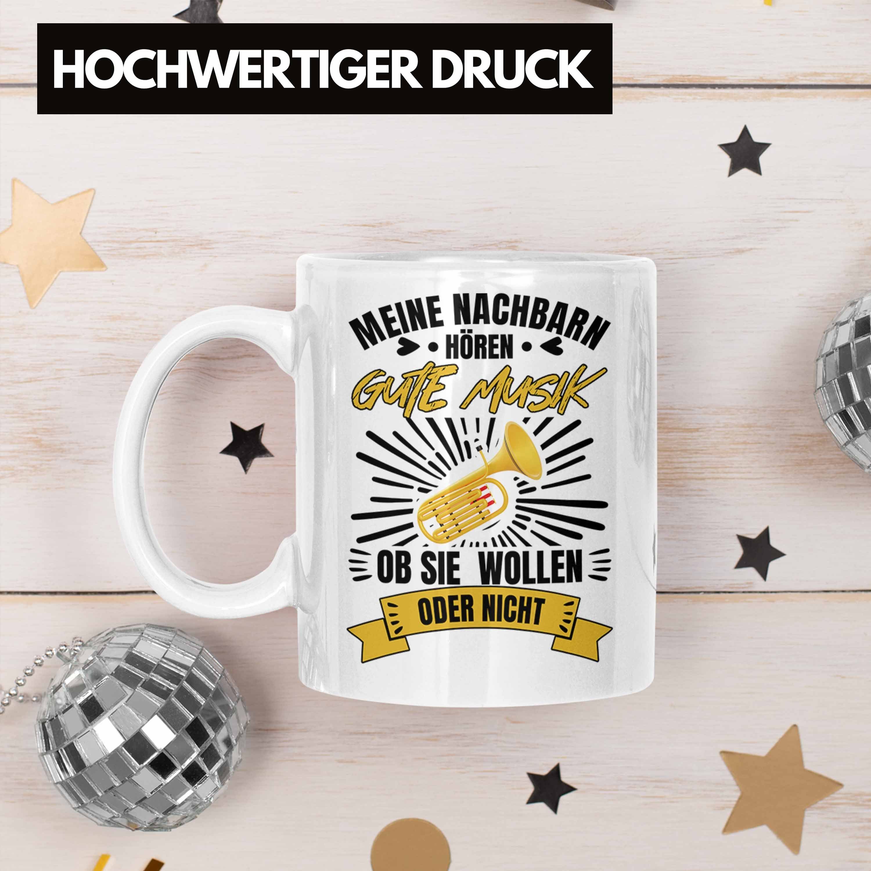 Tasse Trompete Trompetenspieler Geschenke Geschenk Trendation Tasse Tuba Weiss Trendation Orchesta - Geschenkidee