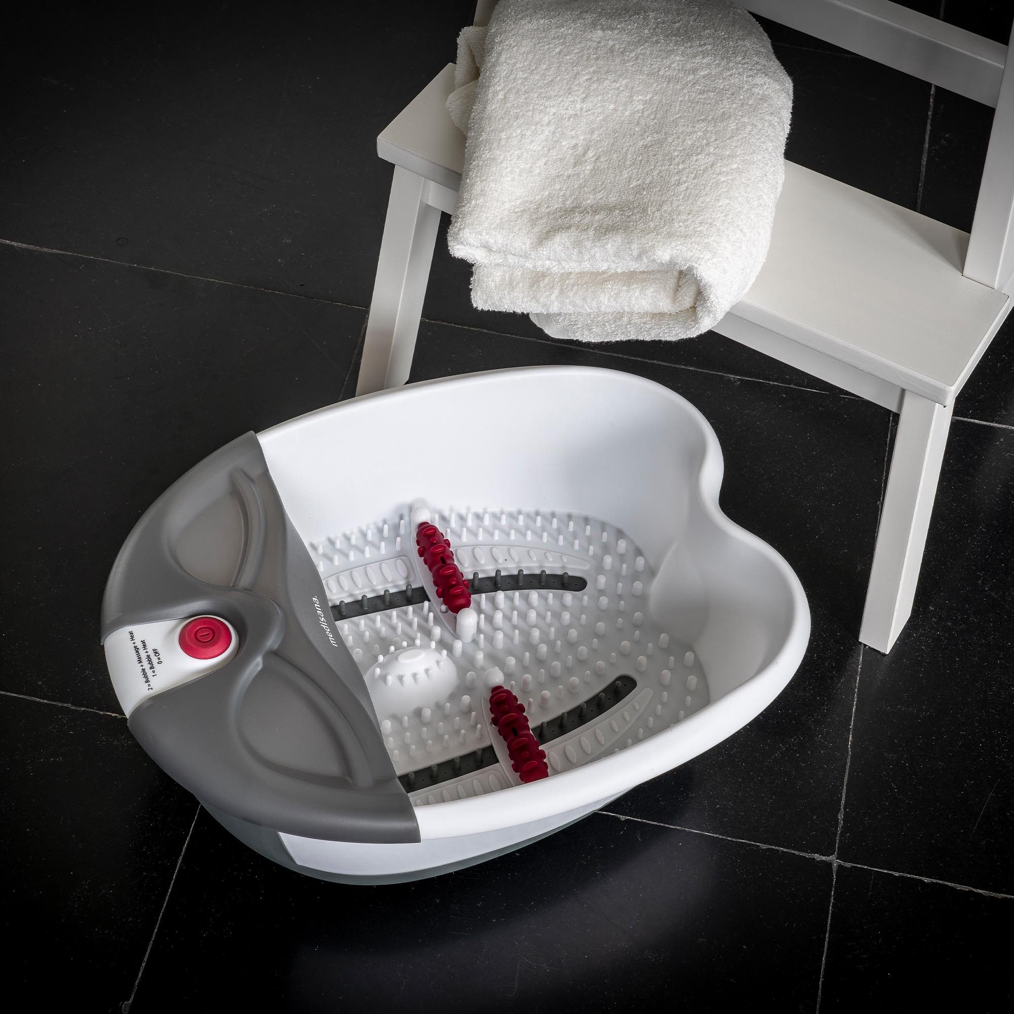 medisana Fußbad FS 300, Set, 3-tlg., Set, 3-tlg., Sprudel- und Vibrationsmassage, Reflexzonenmassage