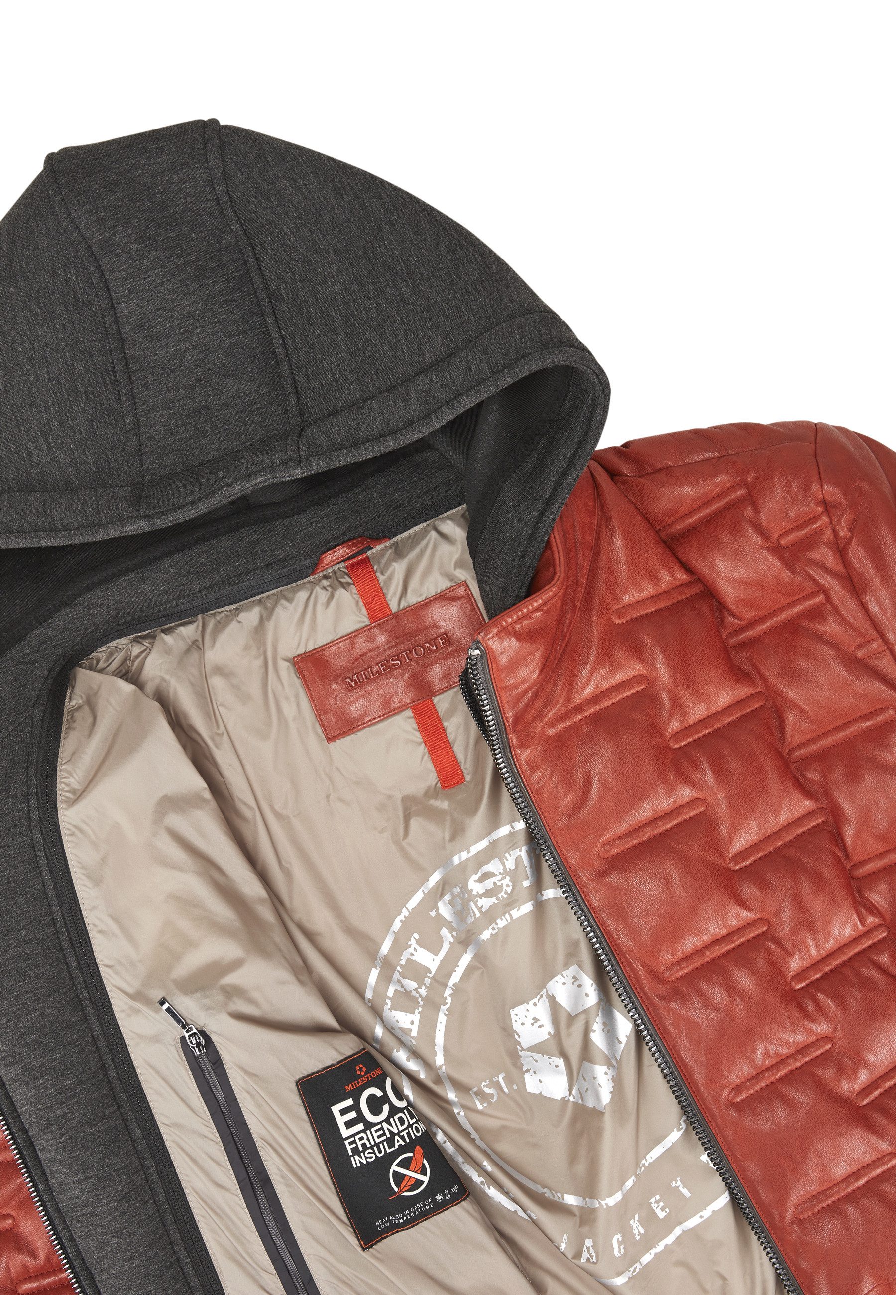 Milestone Steppjacke MSAlonso Herren Übergangsjacke Jacke gesteppt normale Passform