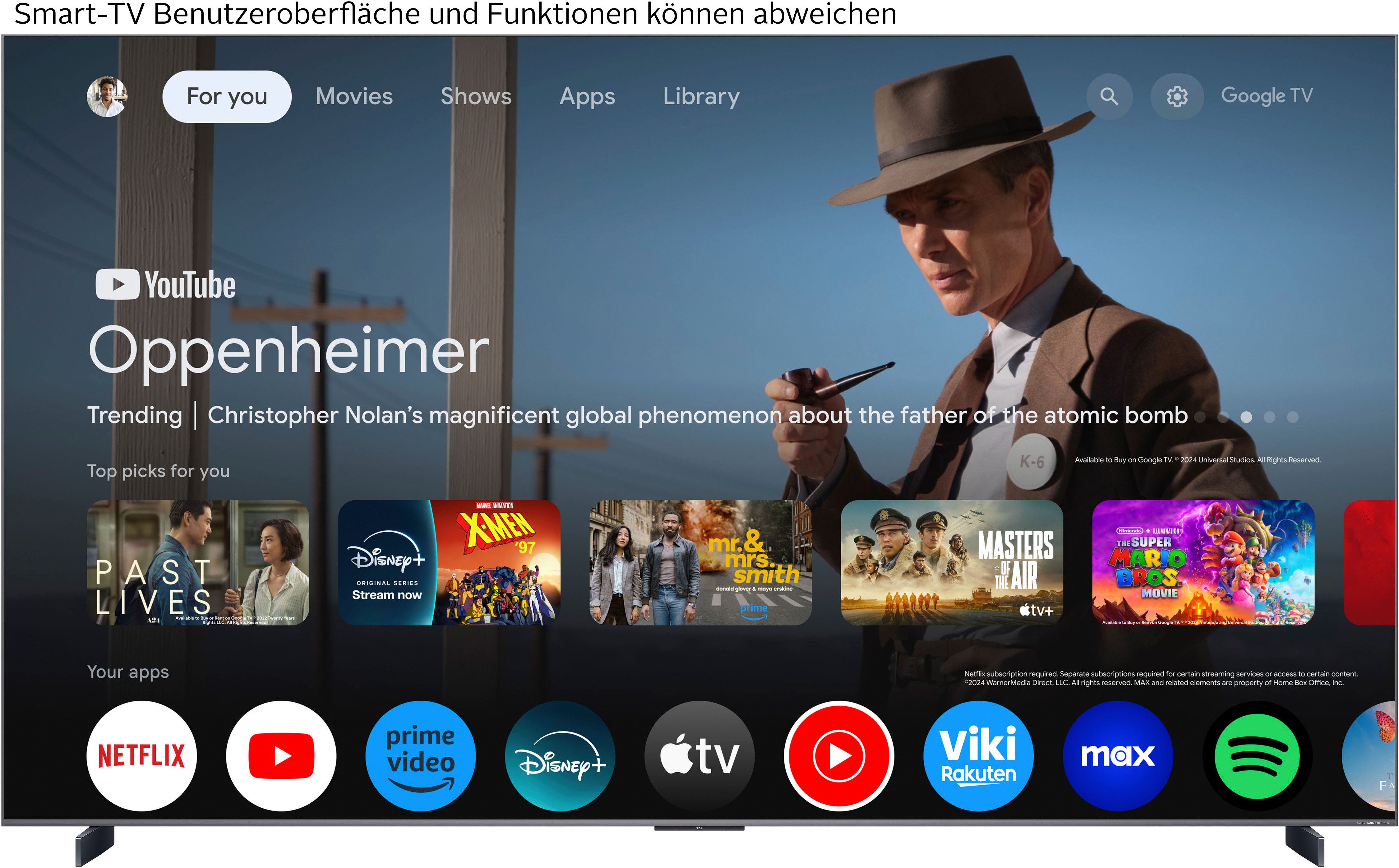TCL 98Q8CX7 Mini-LED-Fernseher (248 cm/9...