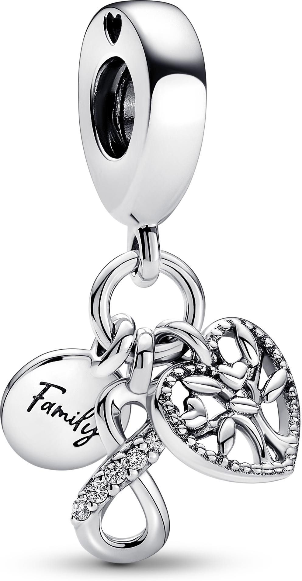 Pandora Kettenanhänger Pandora Family Infinity Triple Charm-Anhänger 792201 günstig online kaufen
