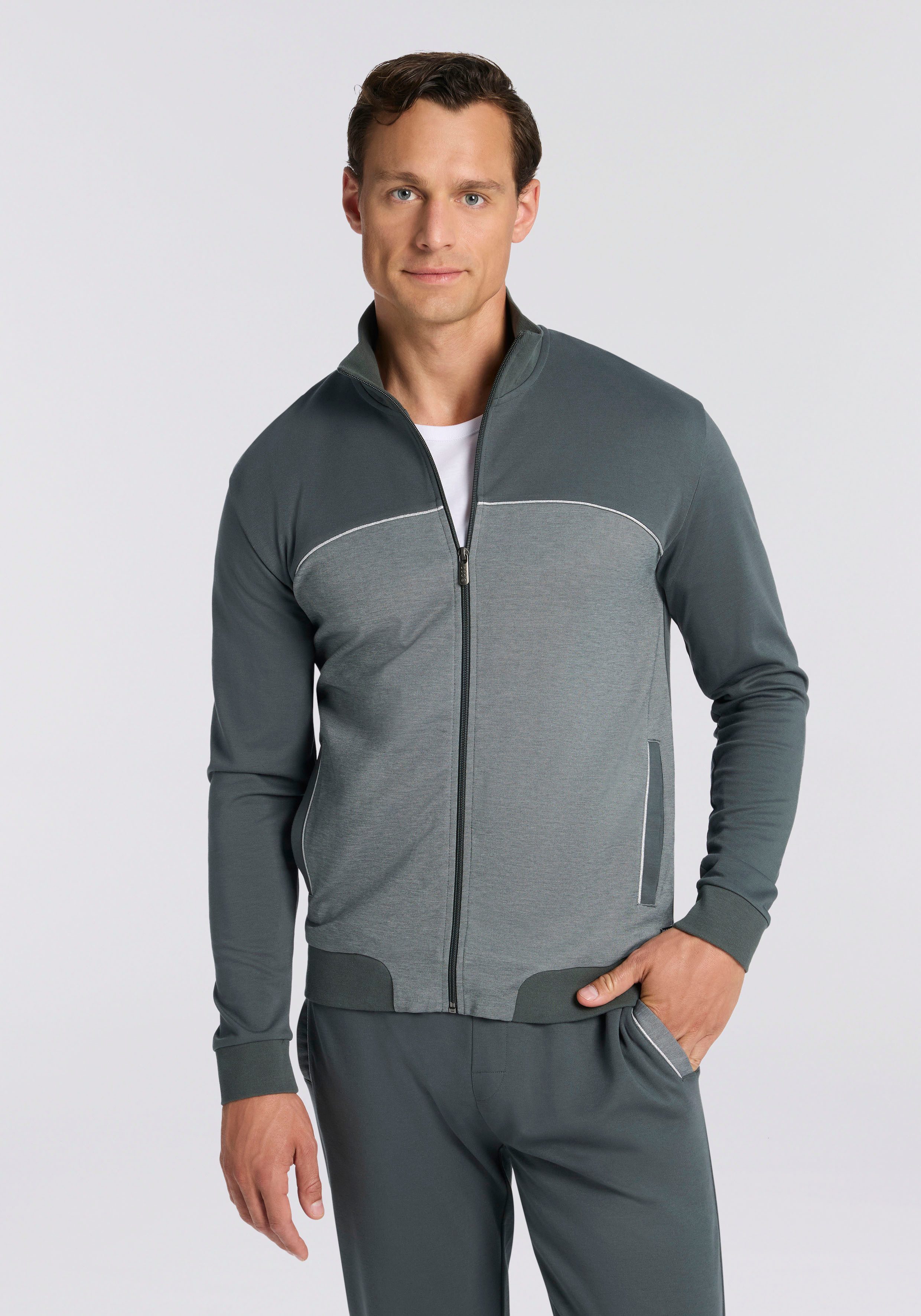 BOSS Sweatjacke Tracksuit Jacket Neuheit, Stehkragen günstig online kaufen