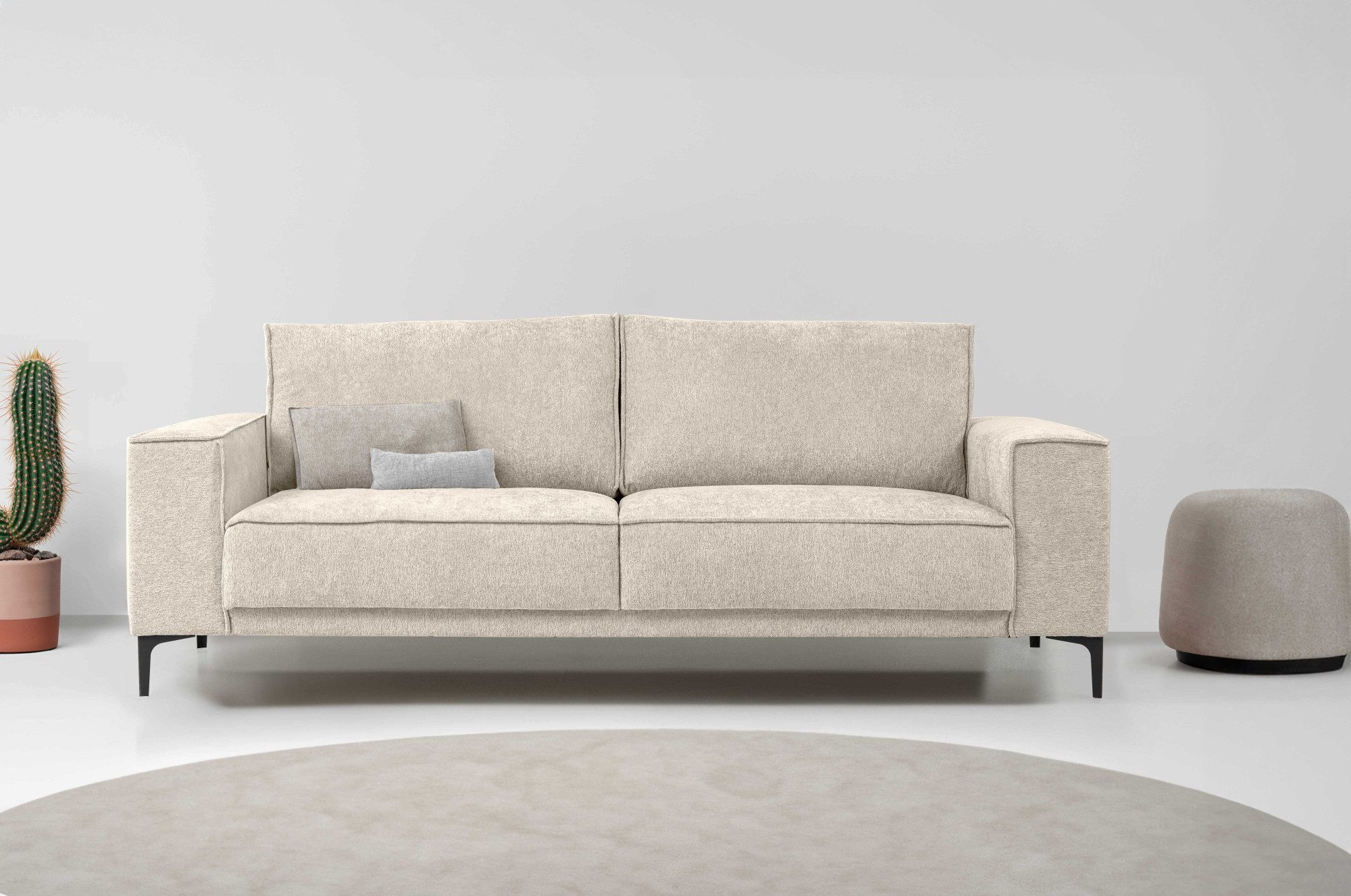 OTTO home 3-Sitzer 3er Sofa Oland, Struktur, Flachgewebe, Luxus-Microfaser, günstig online kaufen