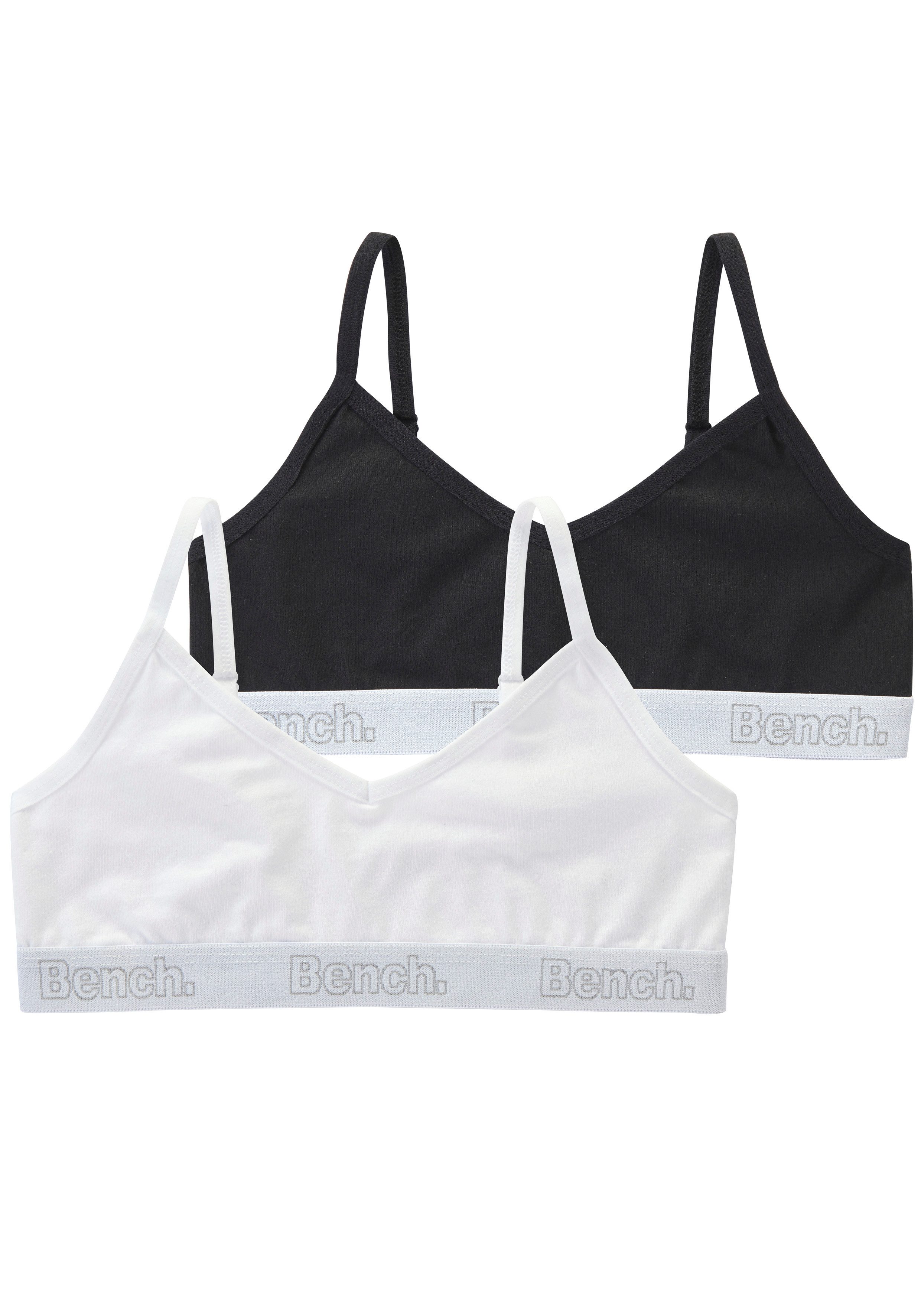 Bench. Bustier (Packung, 2-tlg) mit weichem Logo-Bündchen