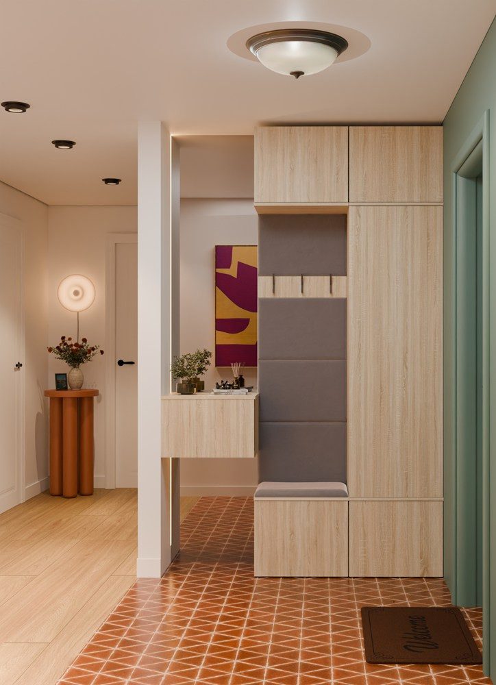Raumhirsch Furniture Schuhschrank Garderoben-Set (Kleiderschrank, Schuhschrank und 2 Kleiderhaken)