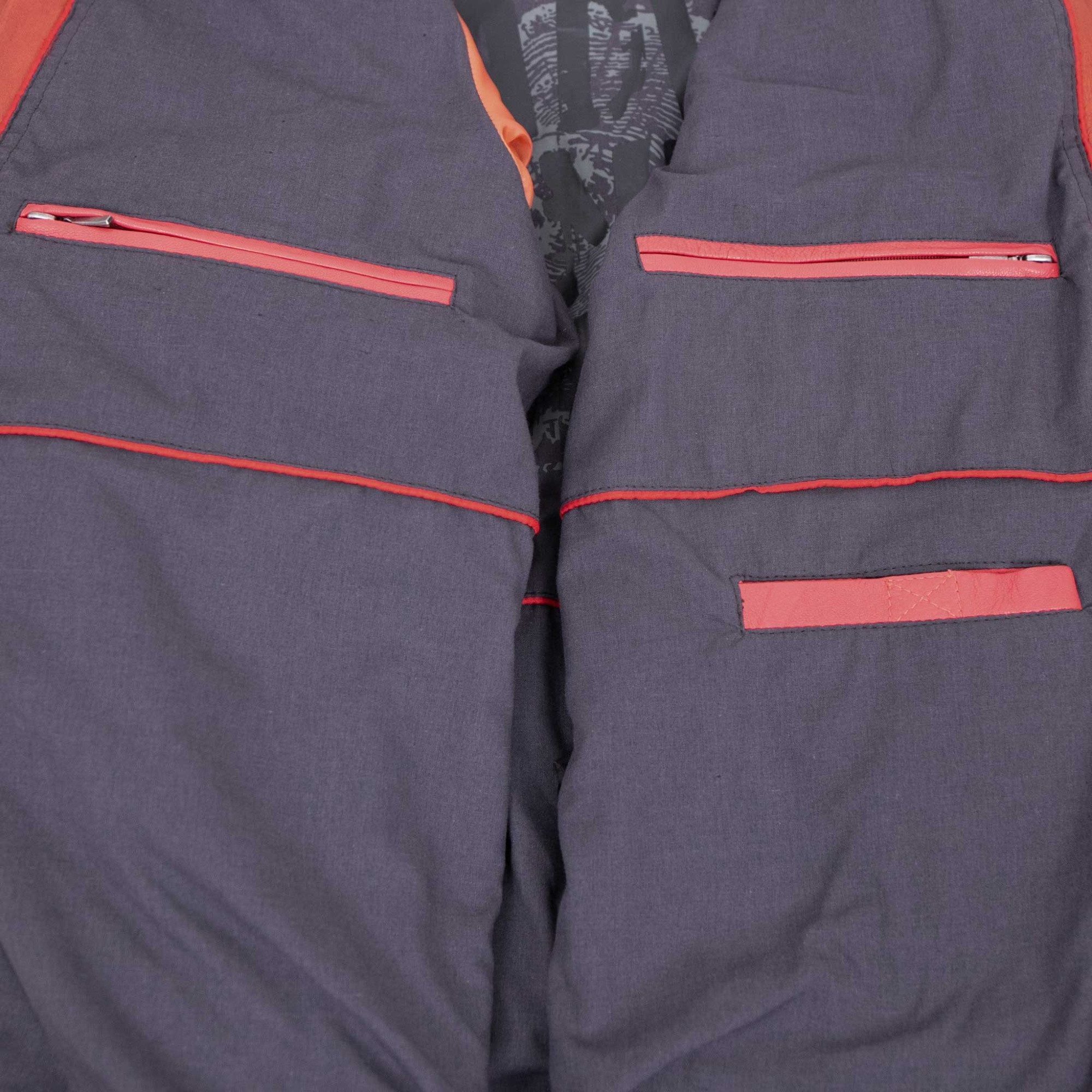 Jilani Lederjacke Ventura Jilani Collection - Herren Lederjacke Kapuze Lammnappa rot-orange
