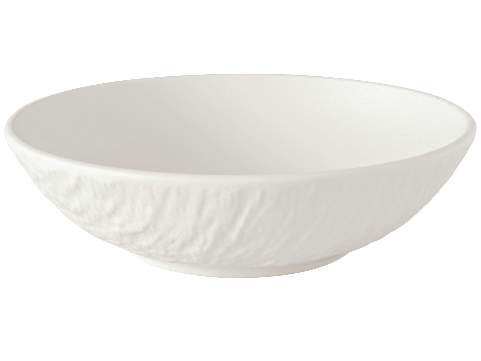 Villeroy & Boch Dessertschale Manufacture Rock blanc Dessertschale 13cm, Porzellan, (Dessertschalen)