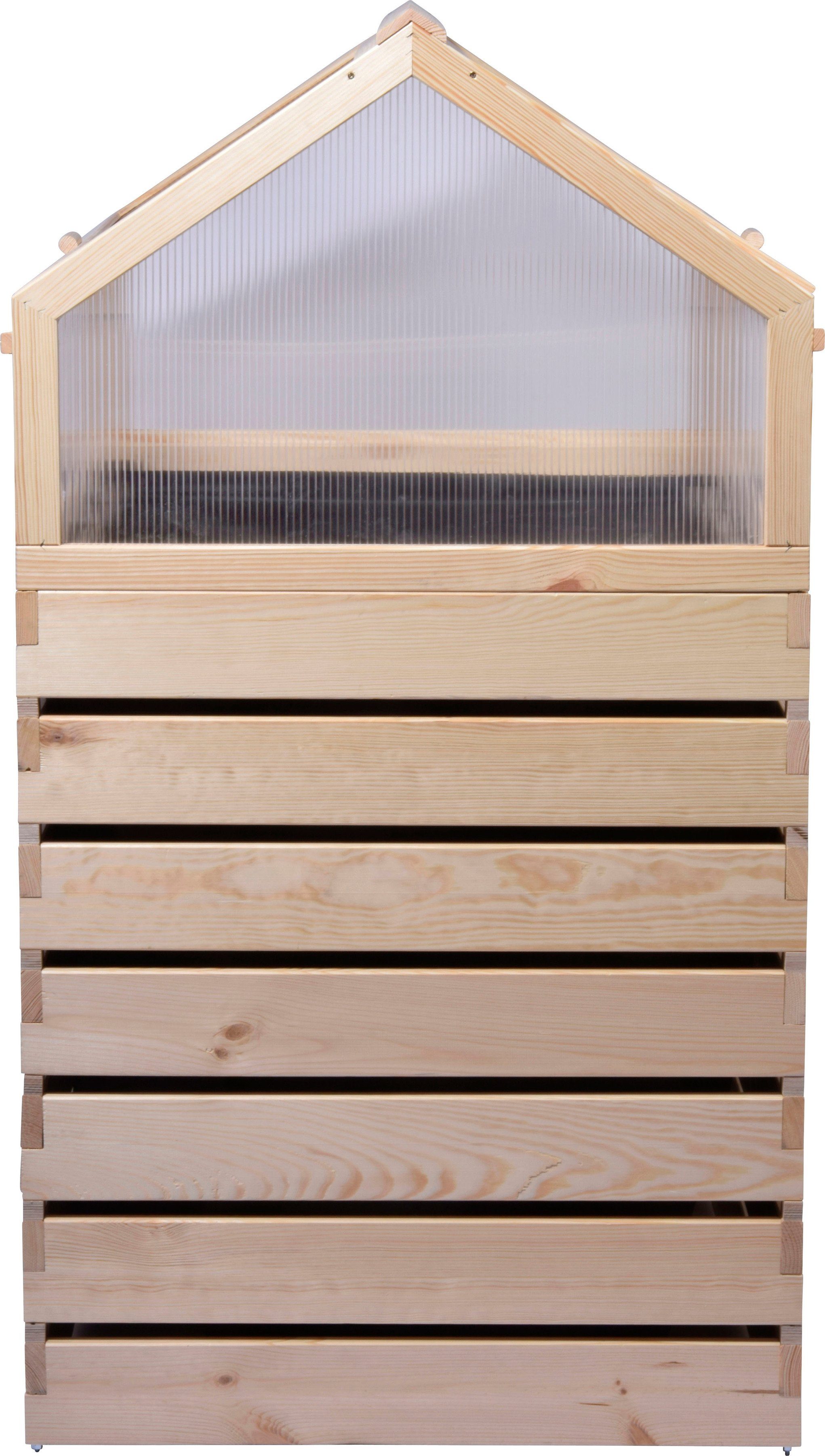 dobar Hochbeet Hathi, aus FSC®-zertifiziertem Kiefernholz, wetterfest lasiert