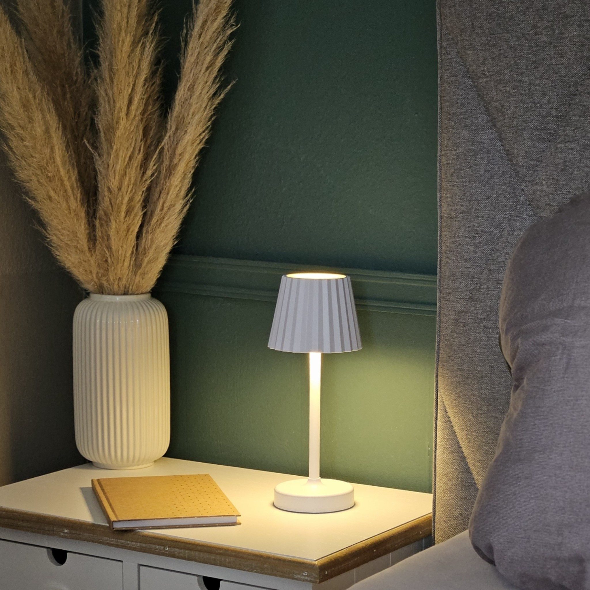 Meinposten LED Tischleuchte Lampe Leuchte LED weiß schwarz Batterie Leselam günstig online kaufen